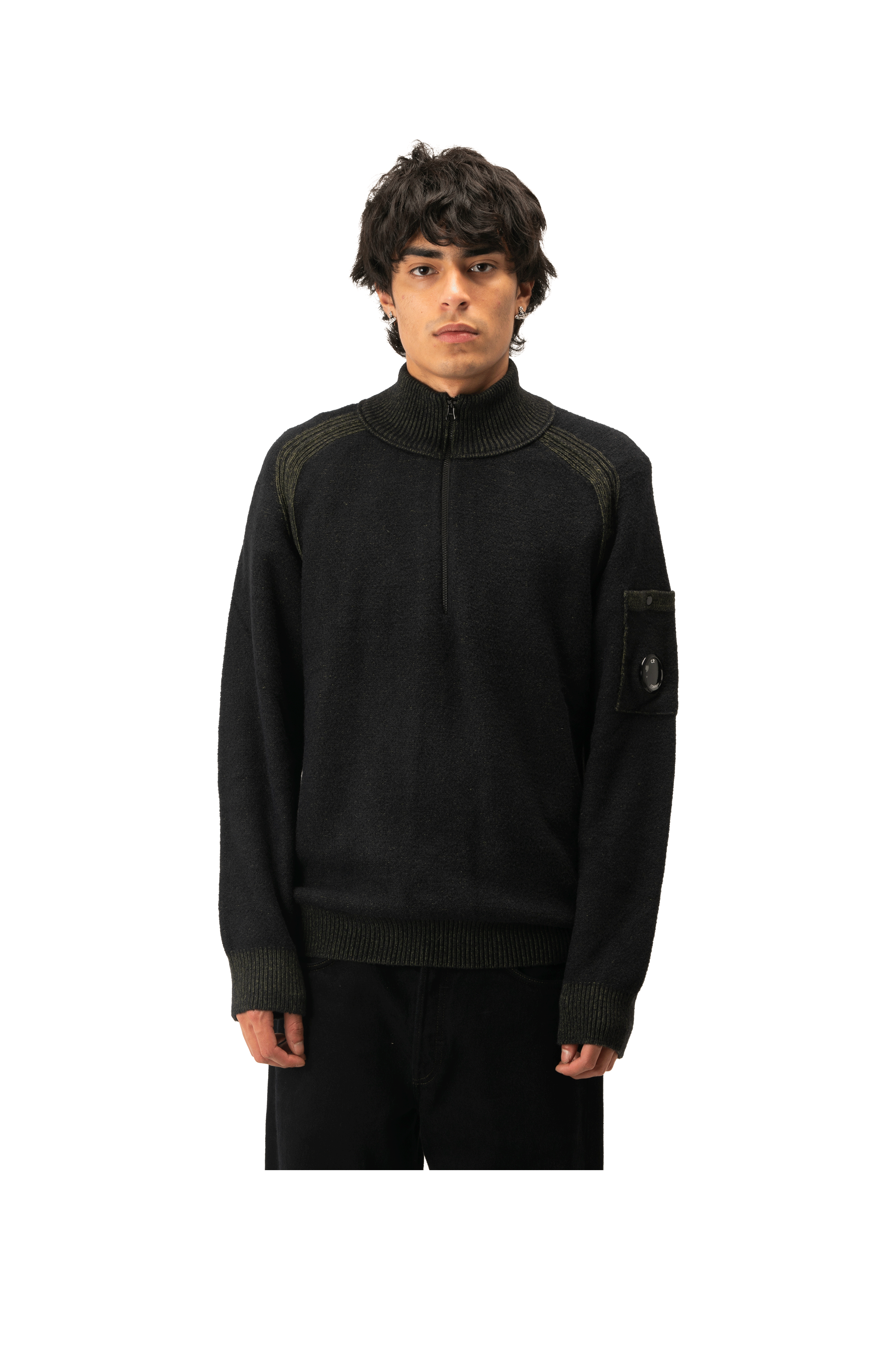 Knitwear Polo Collar in Fleece Knit