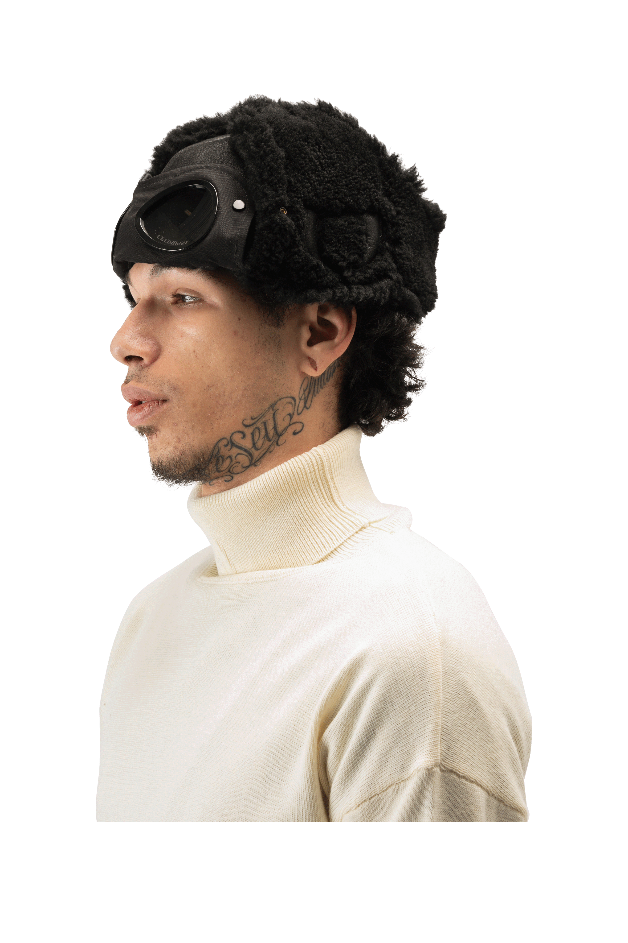 Shearling Goggle Hat x One Block Down