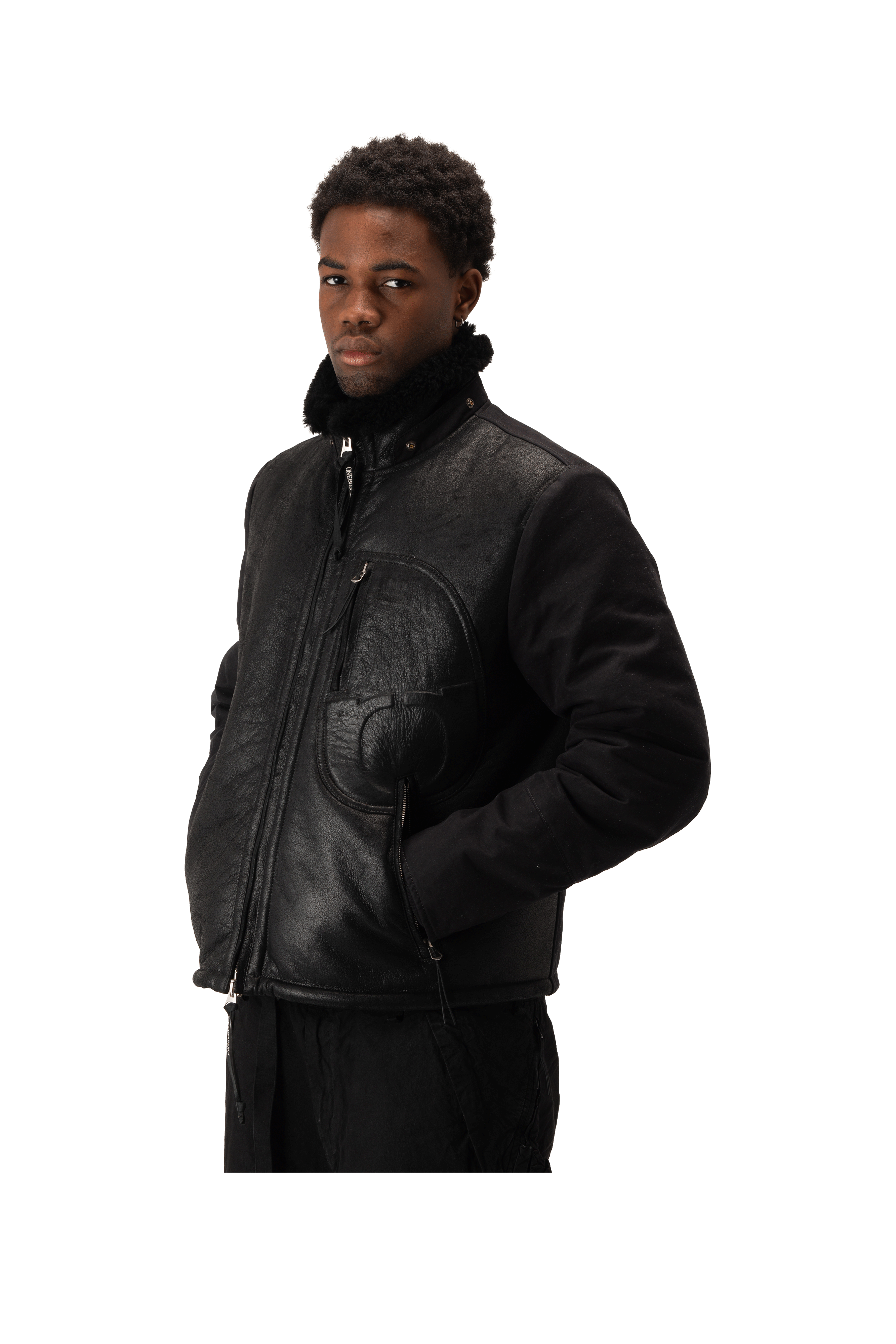 Shearling Jacket x One Block Down