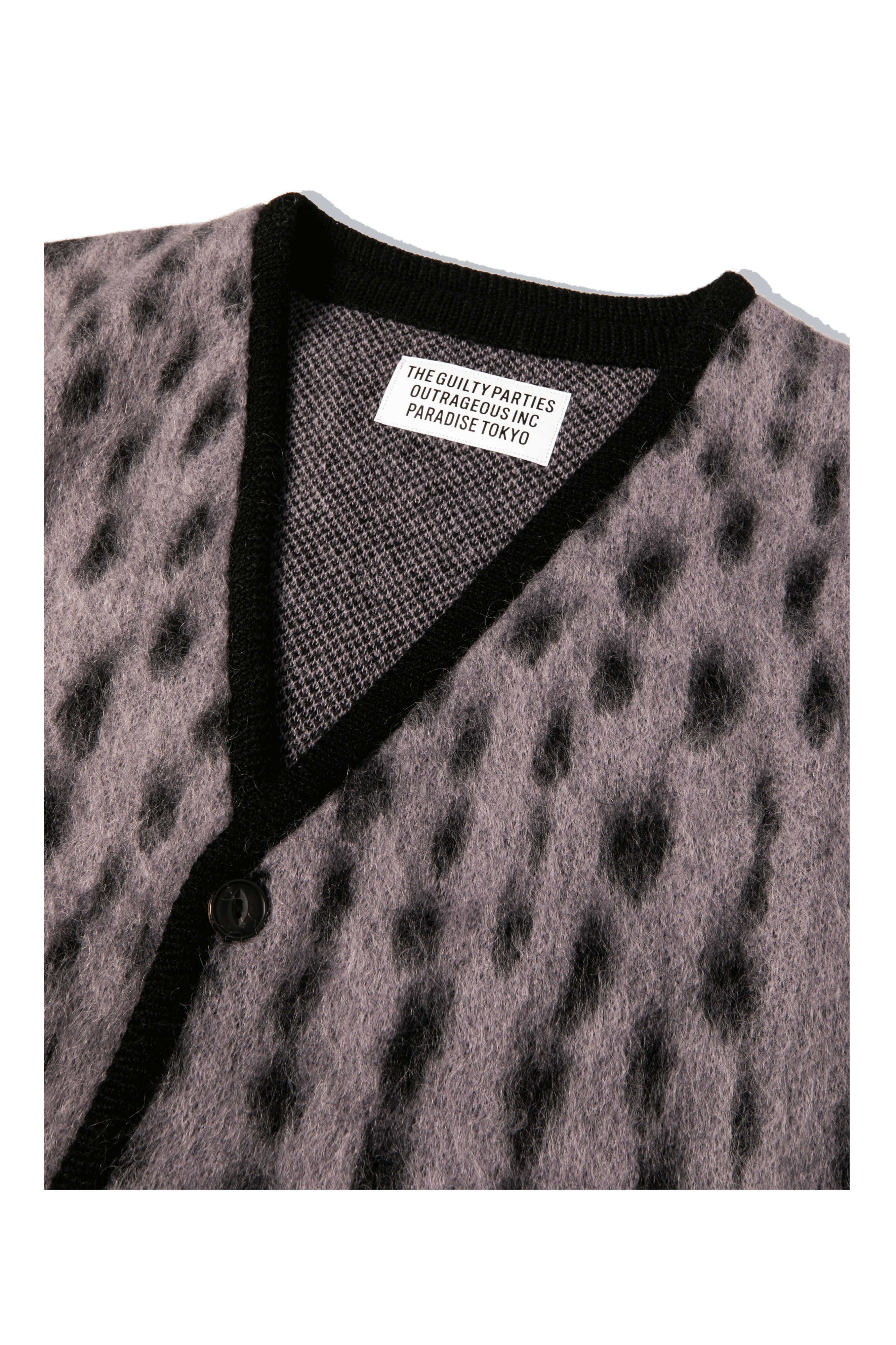 Leopard Mohair Crewneck Sweater