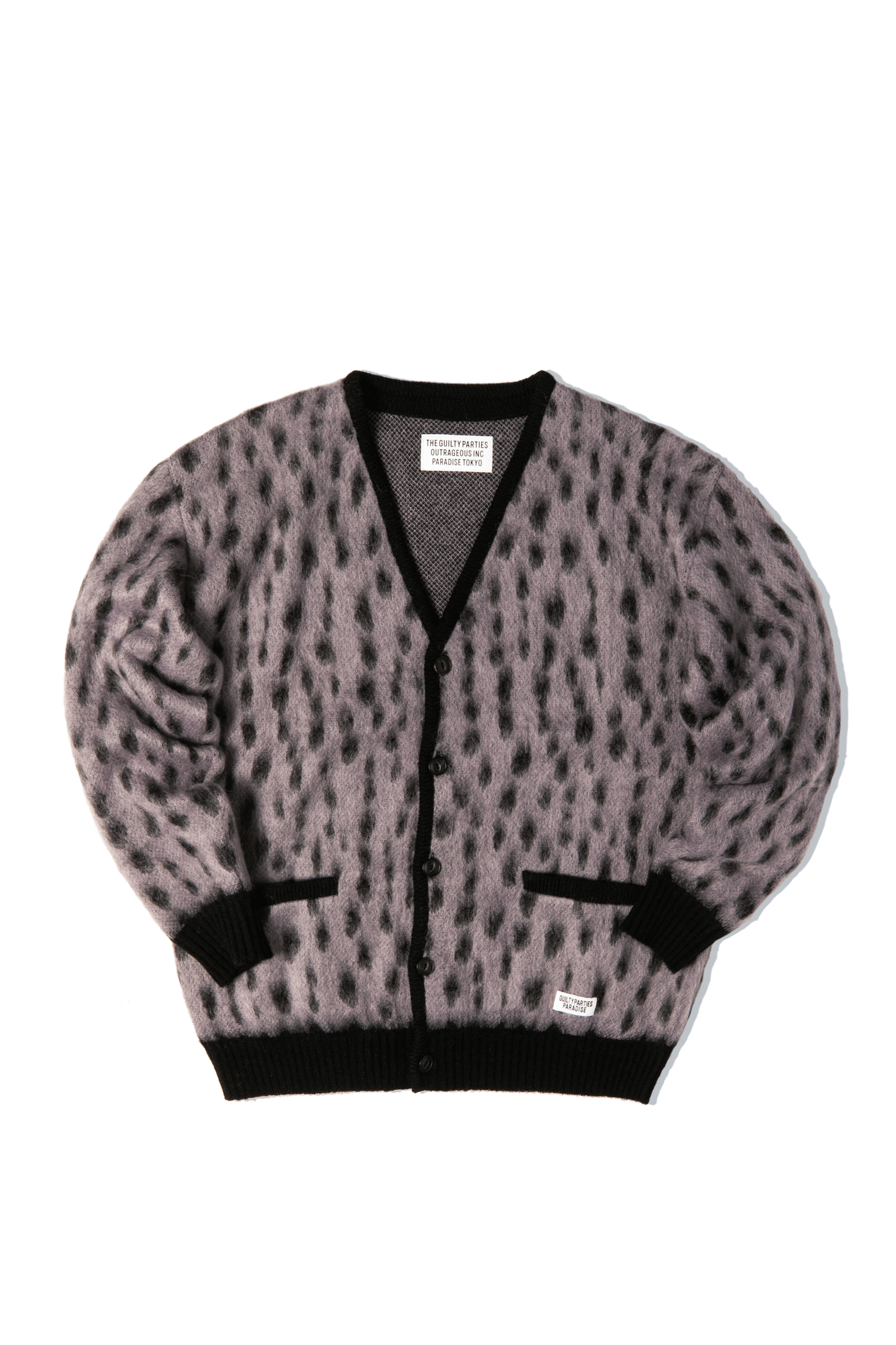 Leopard Mohair Crewneck Sweater