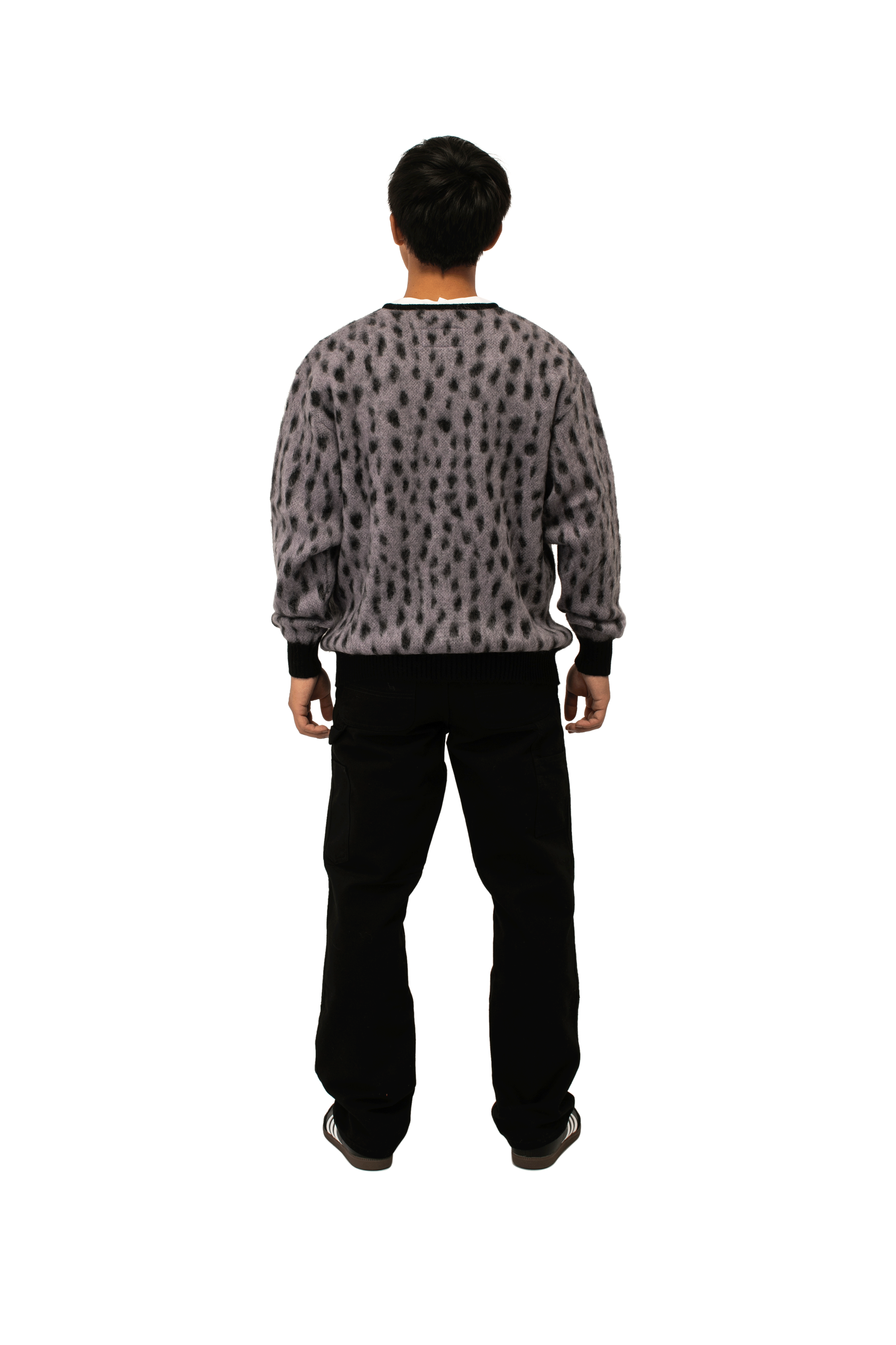 Leopard Mohair Cardigan