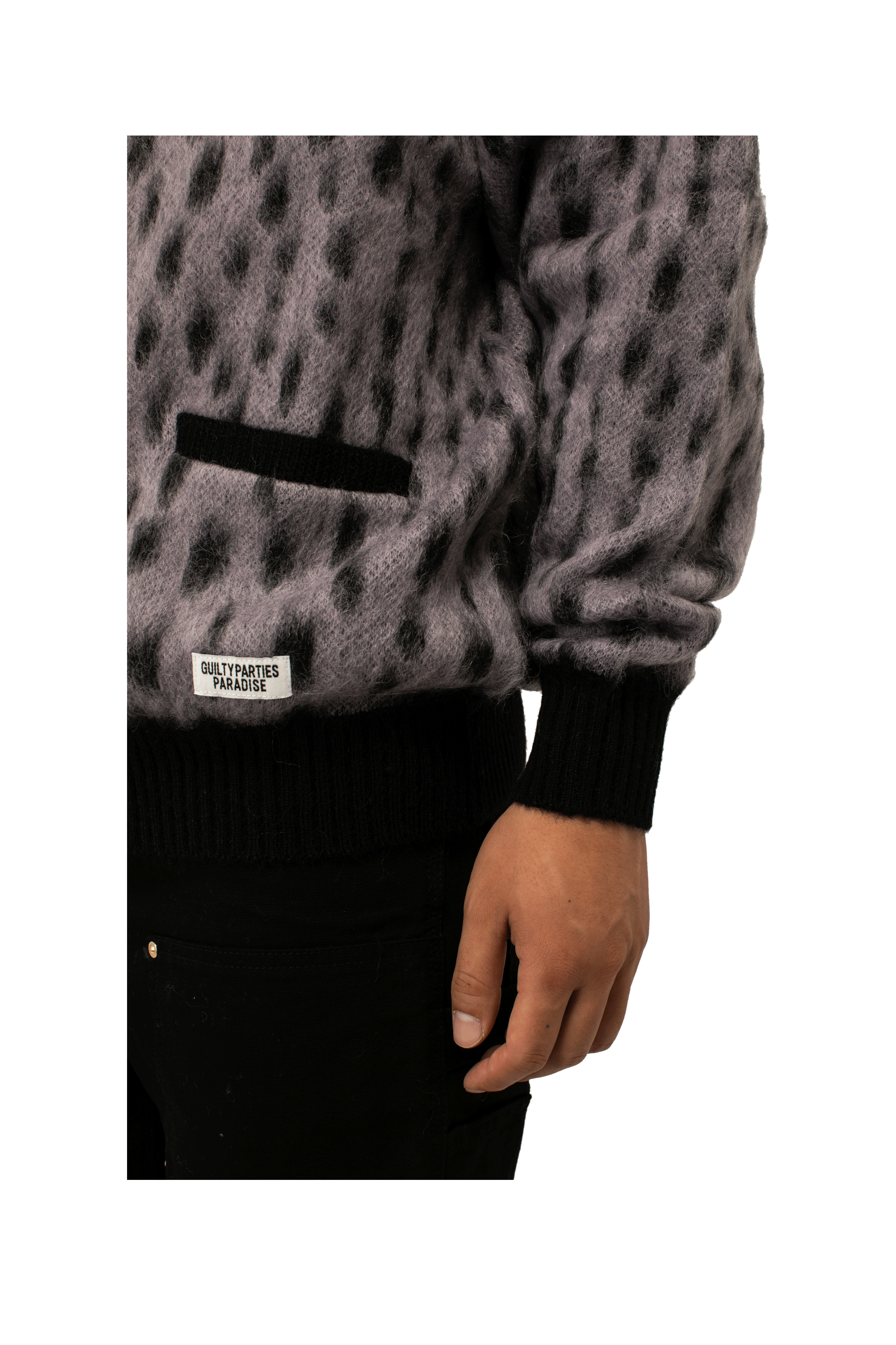 Leopard Mohair Cardigan