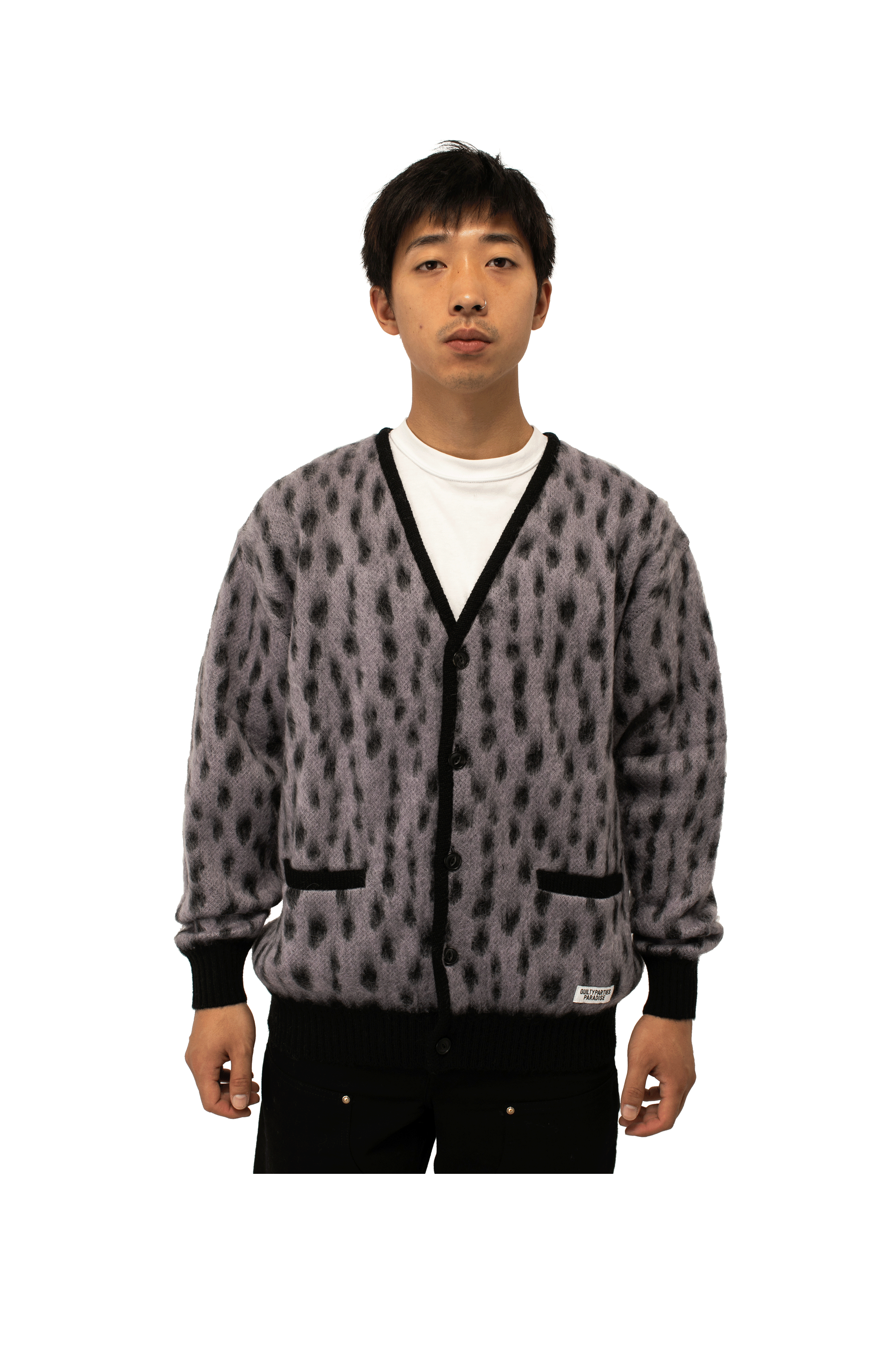 Leopard Mohair Cardigan