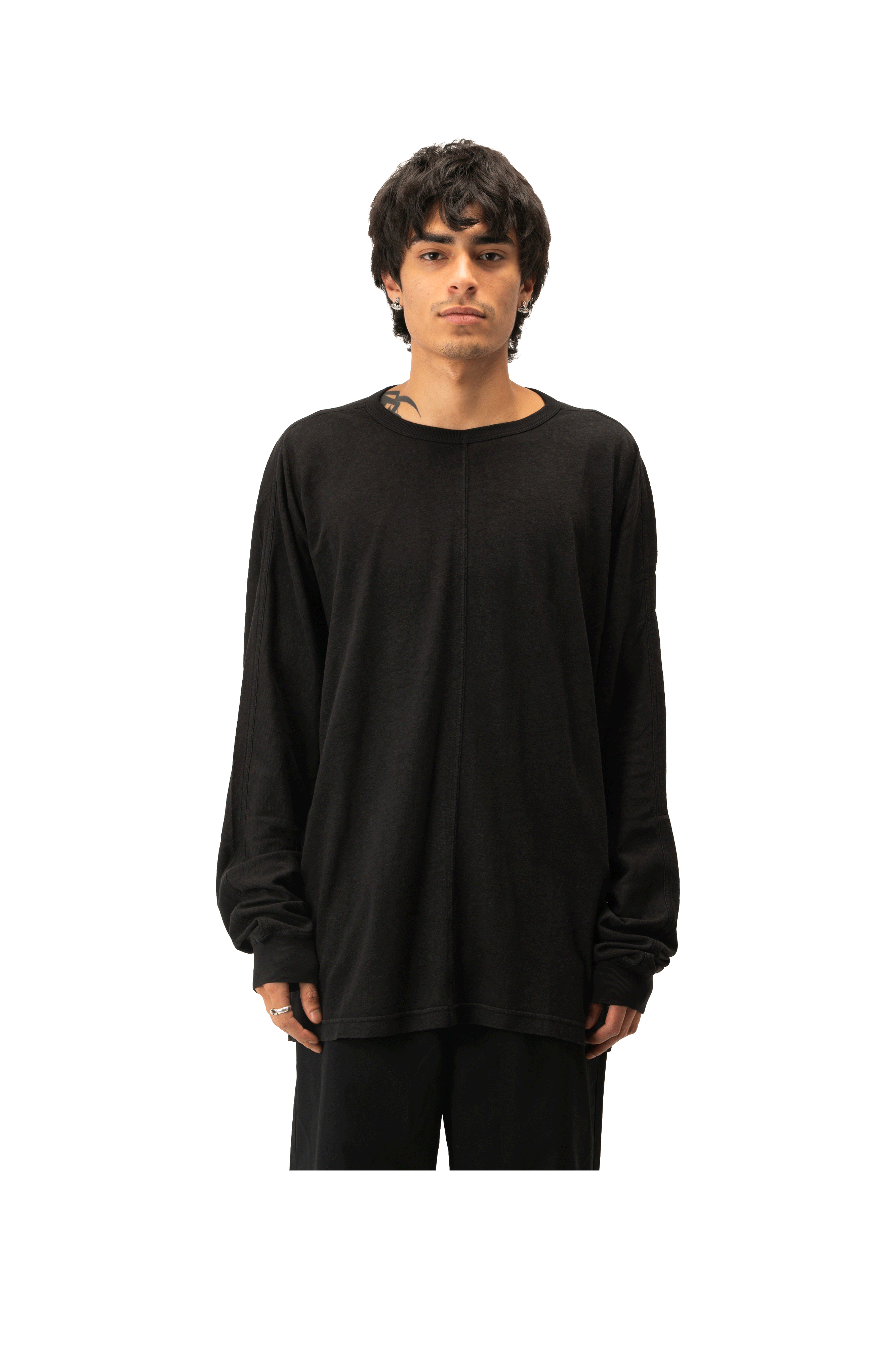 Hemp Cross Oversized Longsleeve T-Shirt
