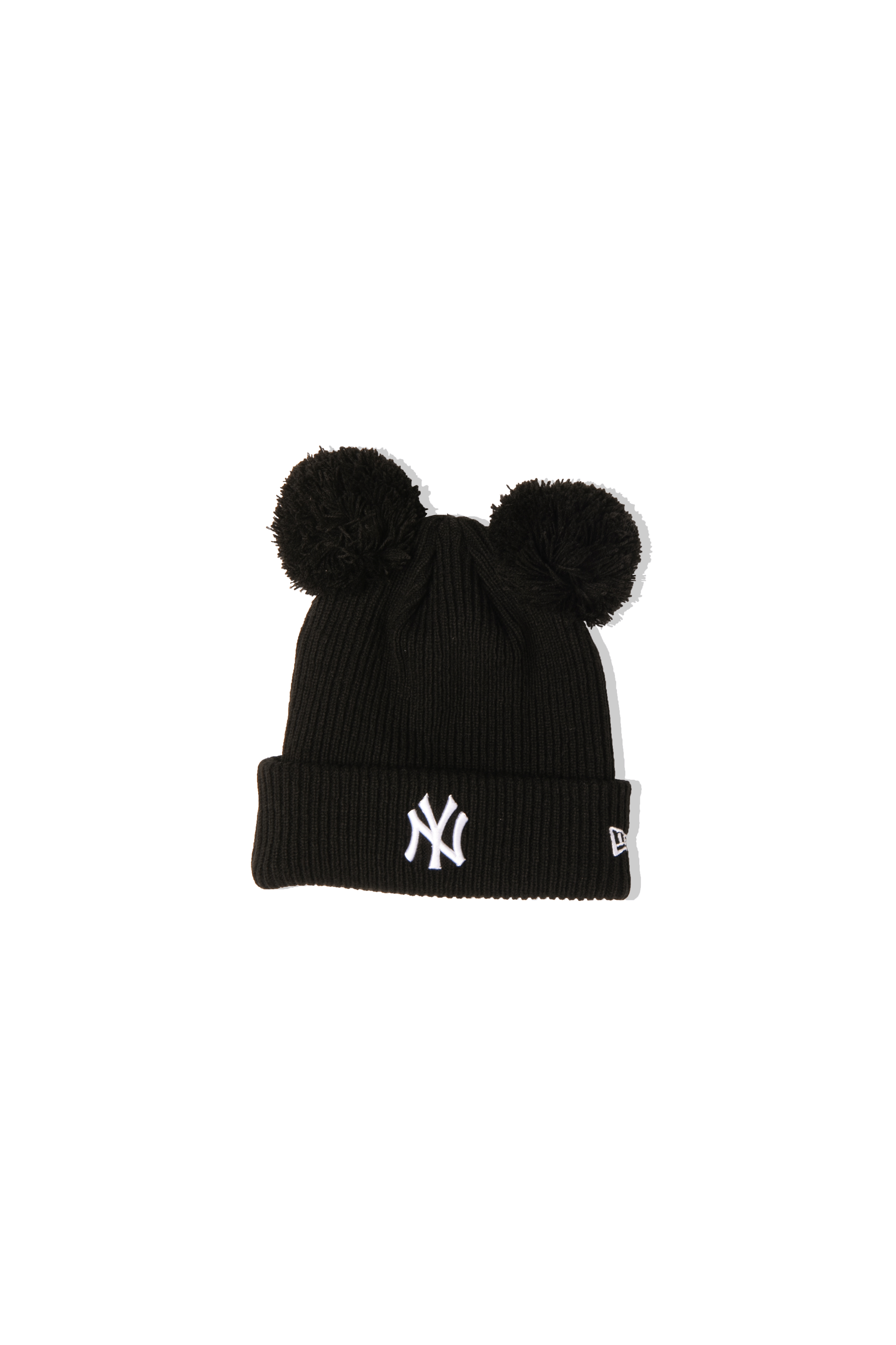 W New York Yankees Double Pom Beanie