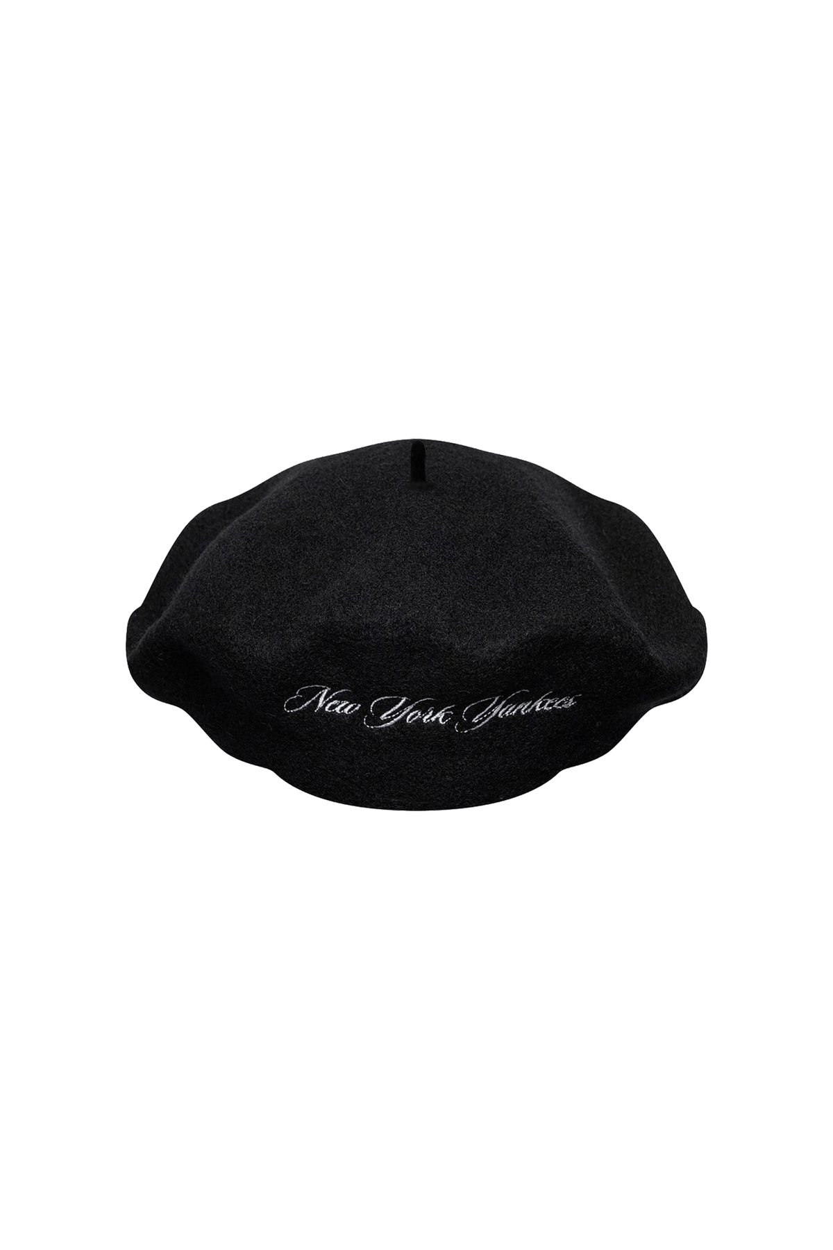 W Wool Script Beret