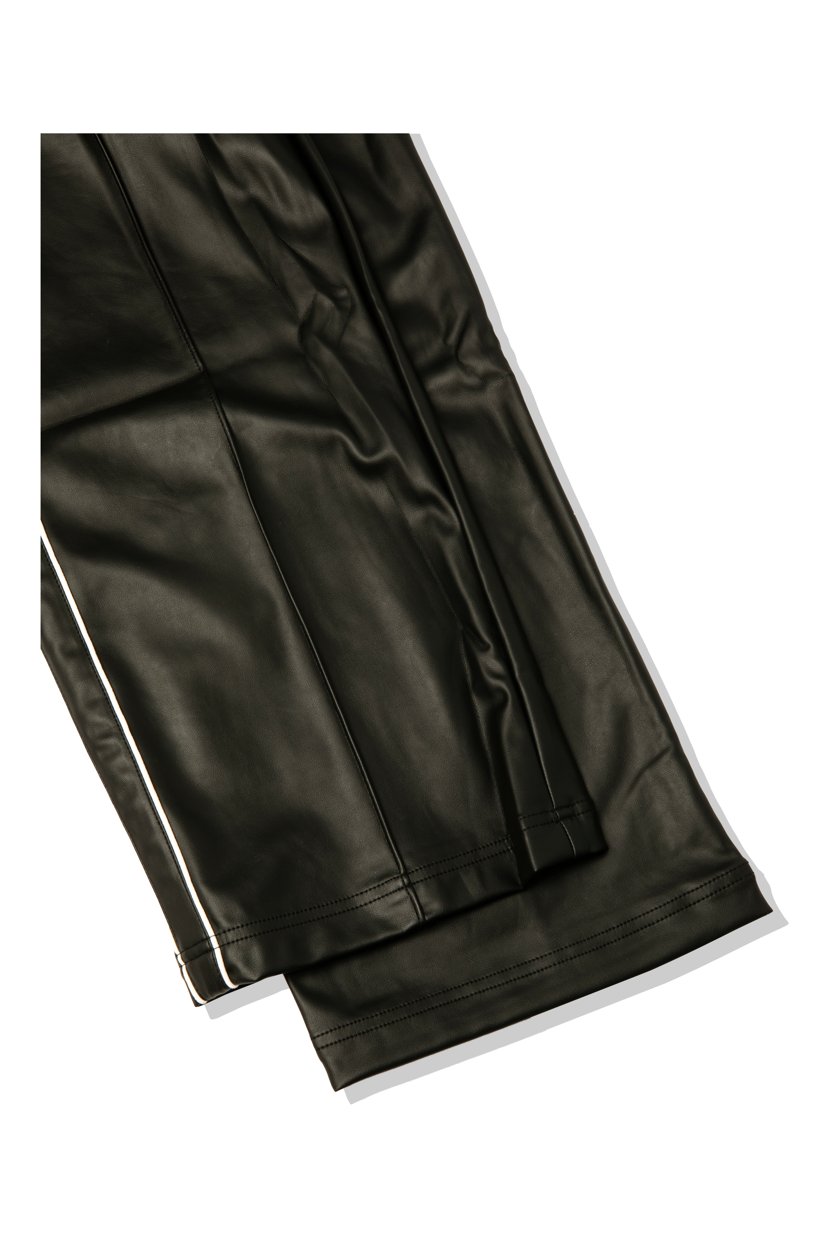 T7 Oversized Pleather Track Pants