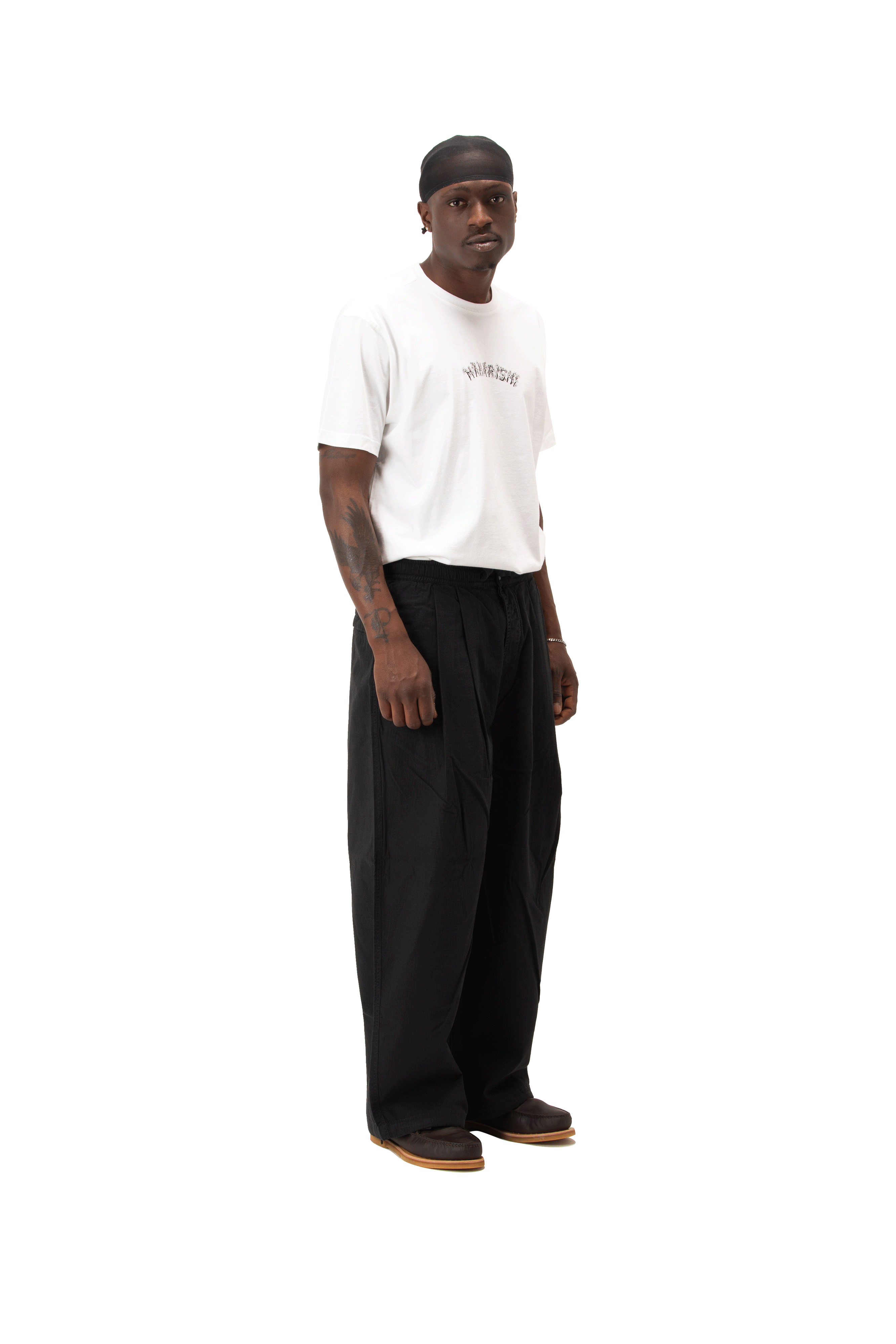 Hemp Ripstop Pleated Trousers