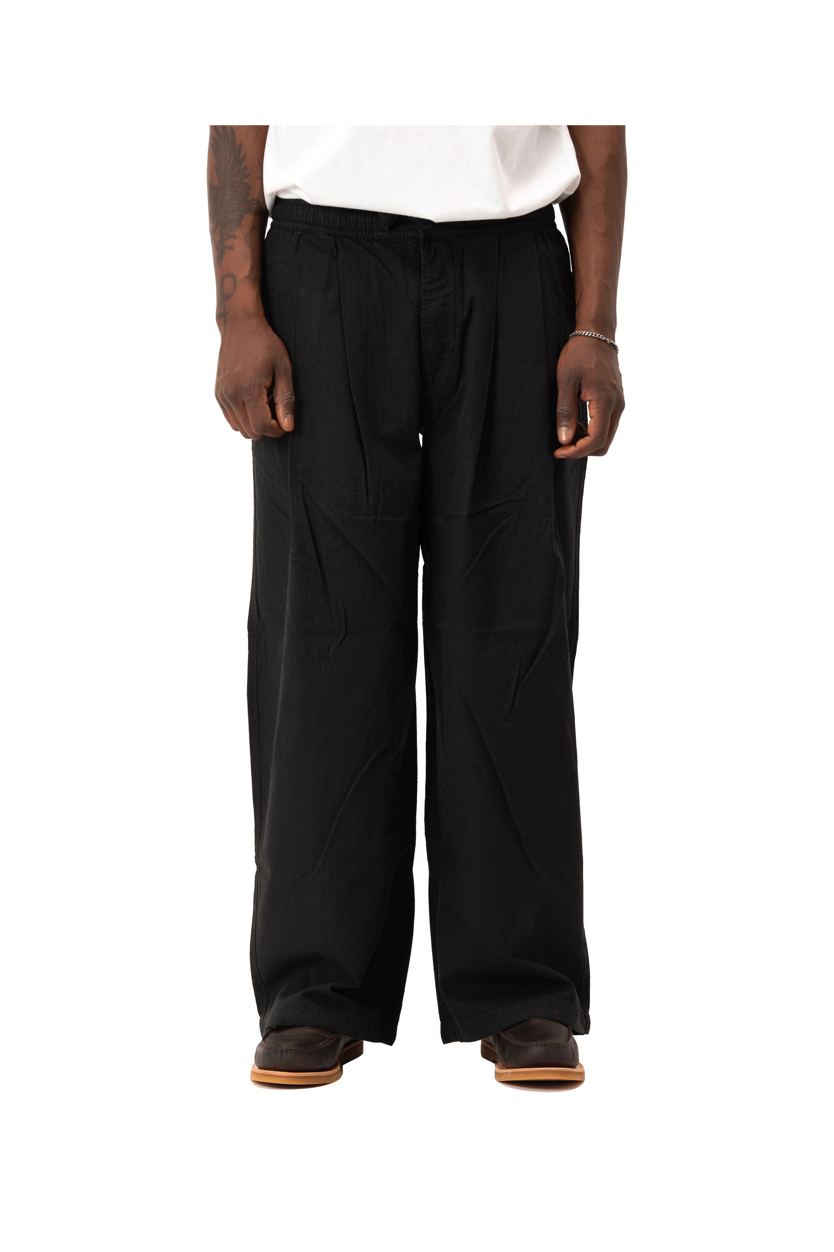 Hemp Ripstop Pleated Trousers