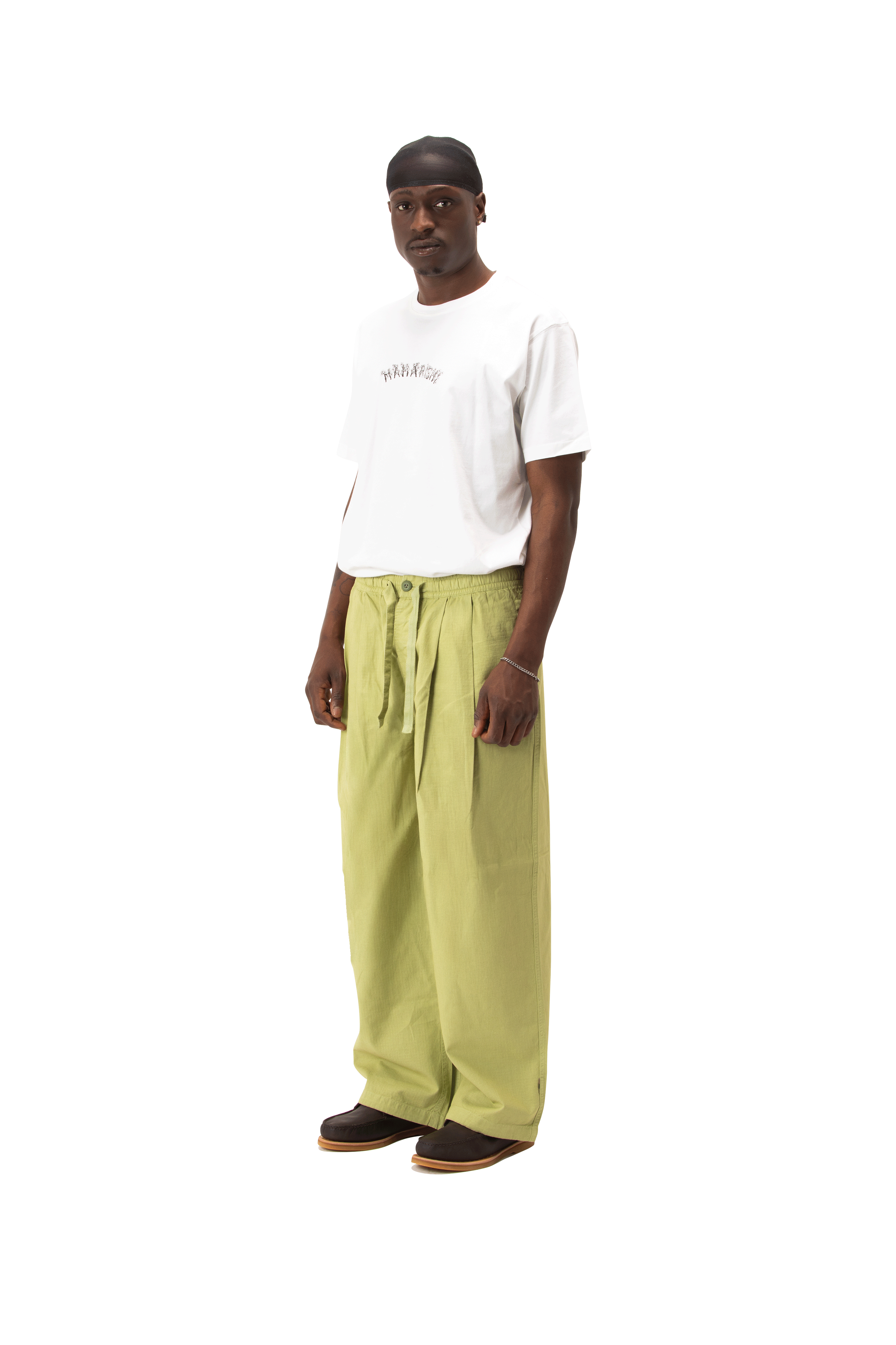 Hemp Ripstop Pleated Trousers