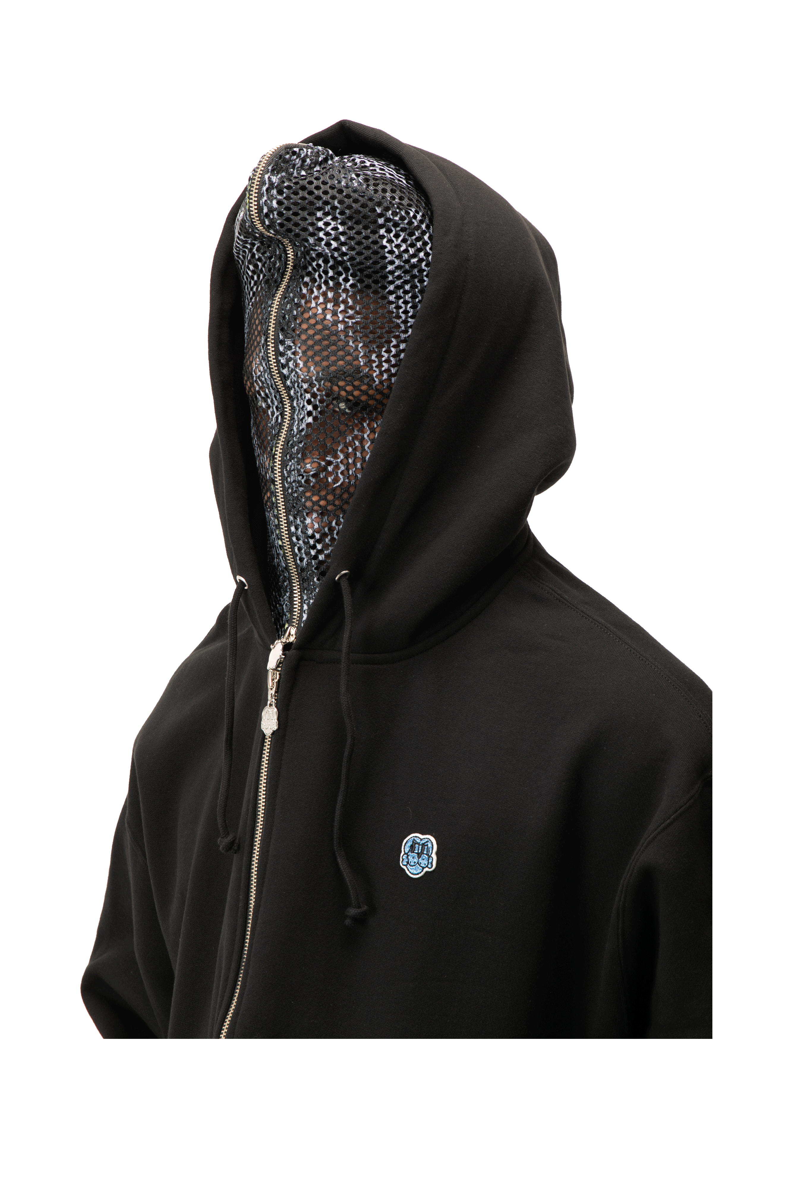 Clown Mesh Zip Hoodie