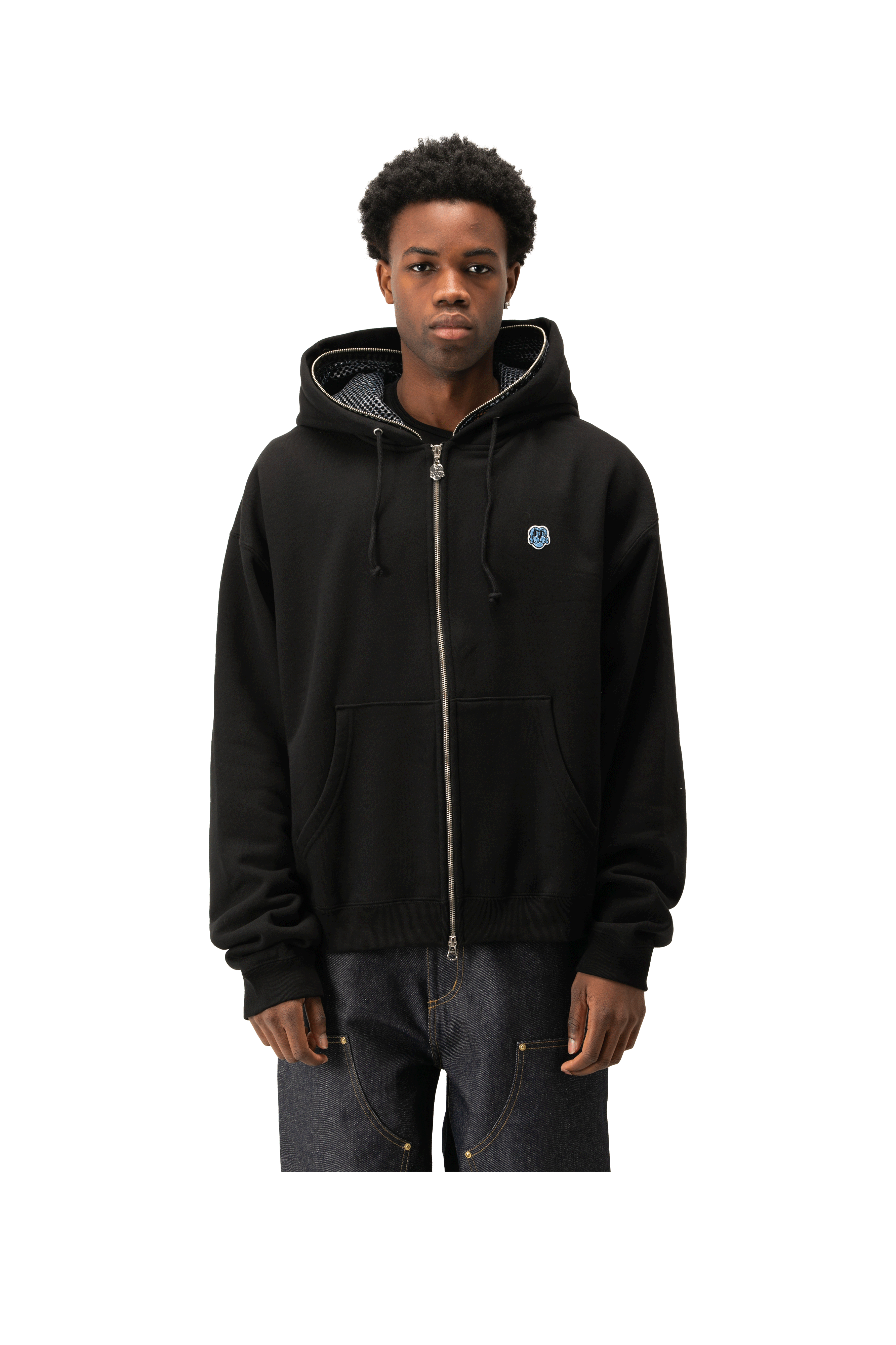 Clown Mesh Zip Hoodie