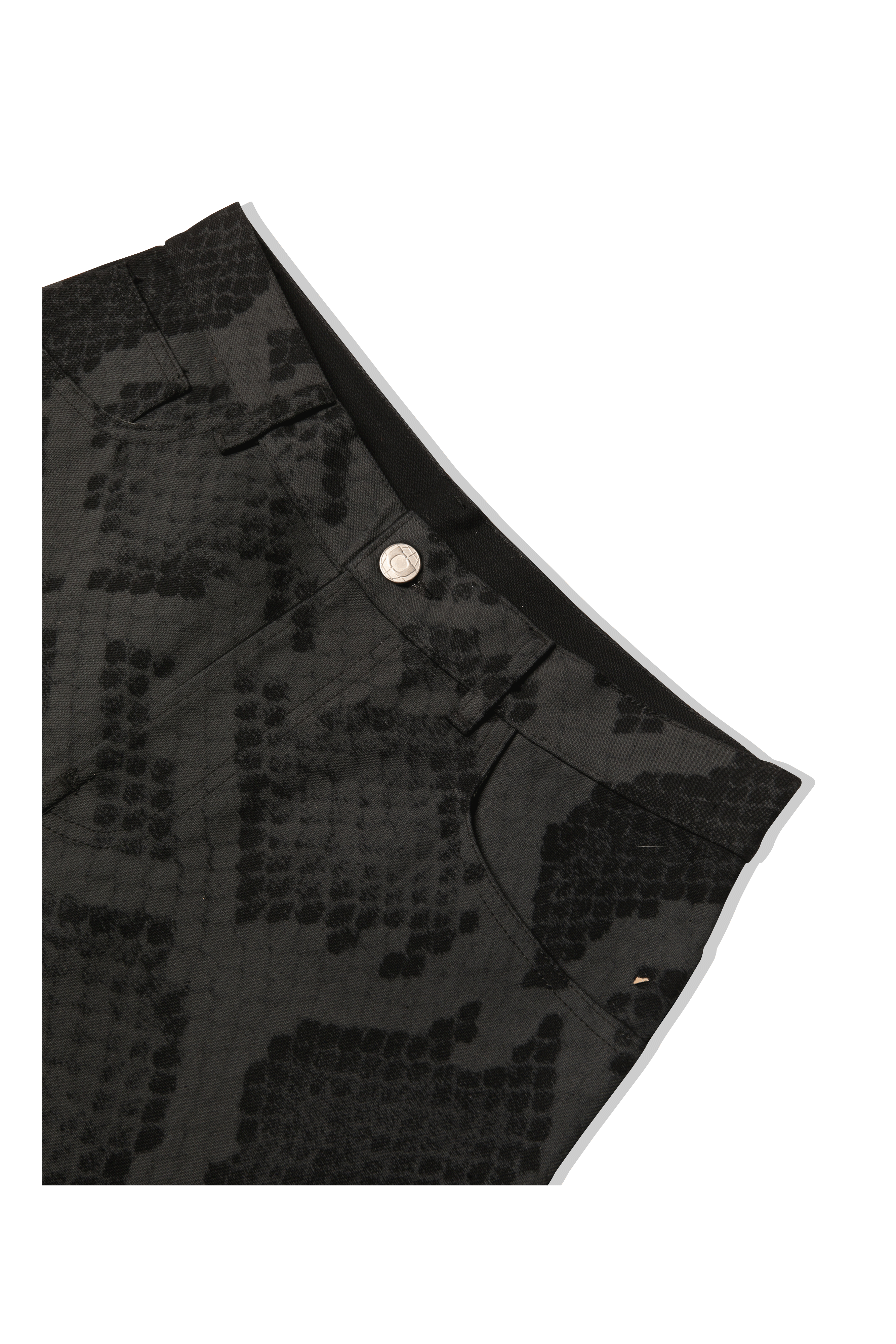 Snakeskin Printed Denim