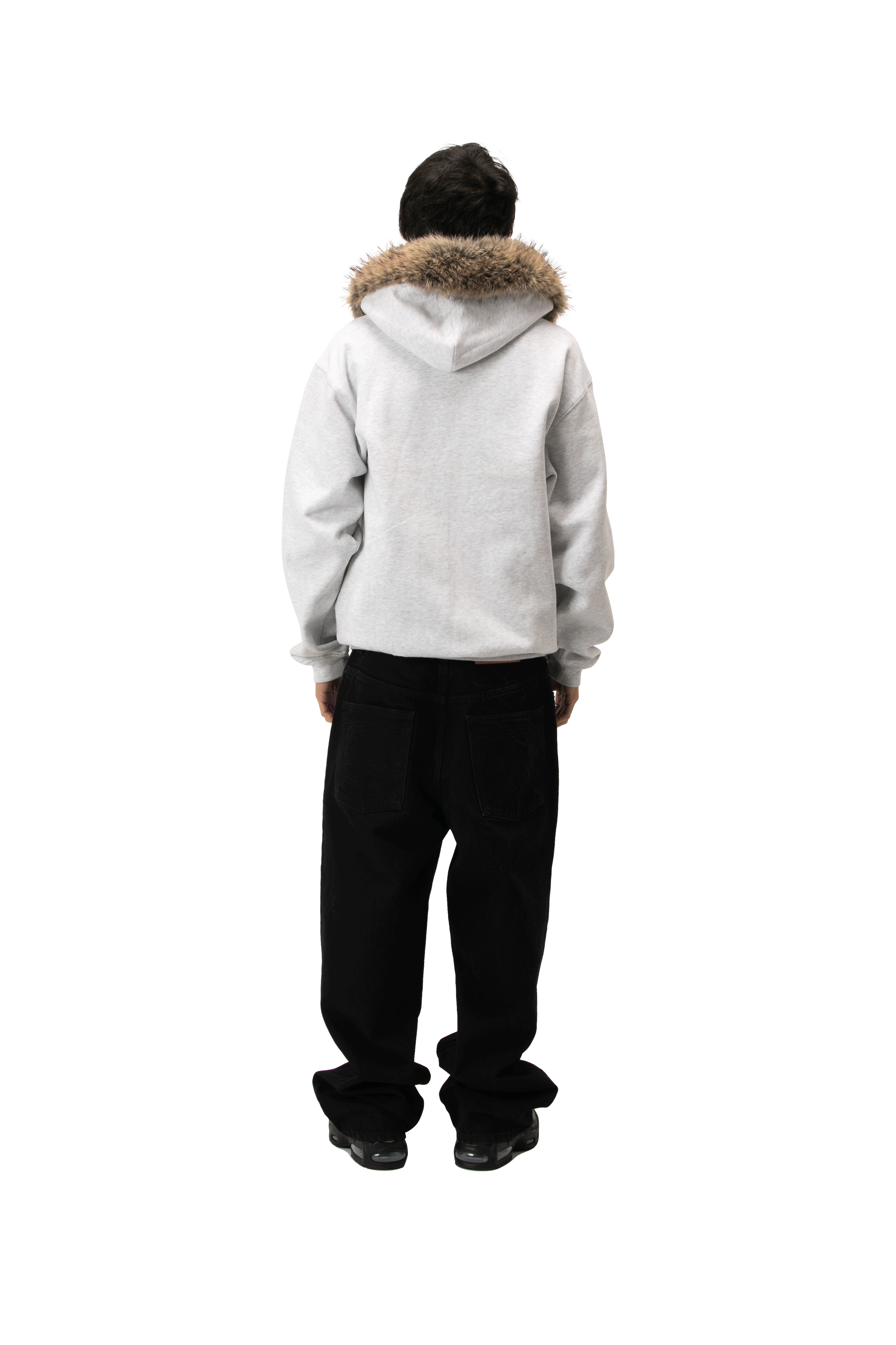 Zip-Up Hoodie With Fur