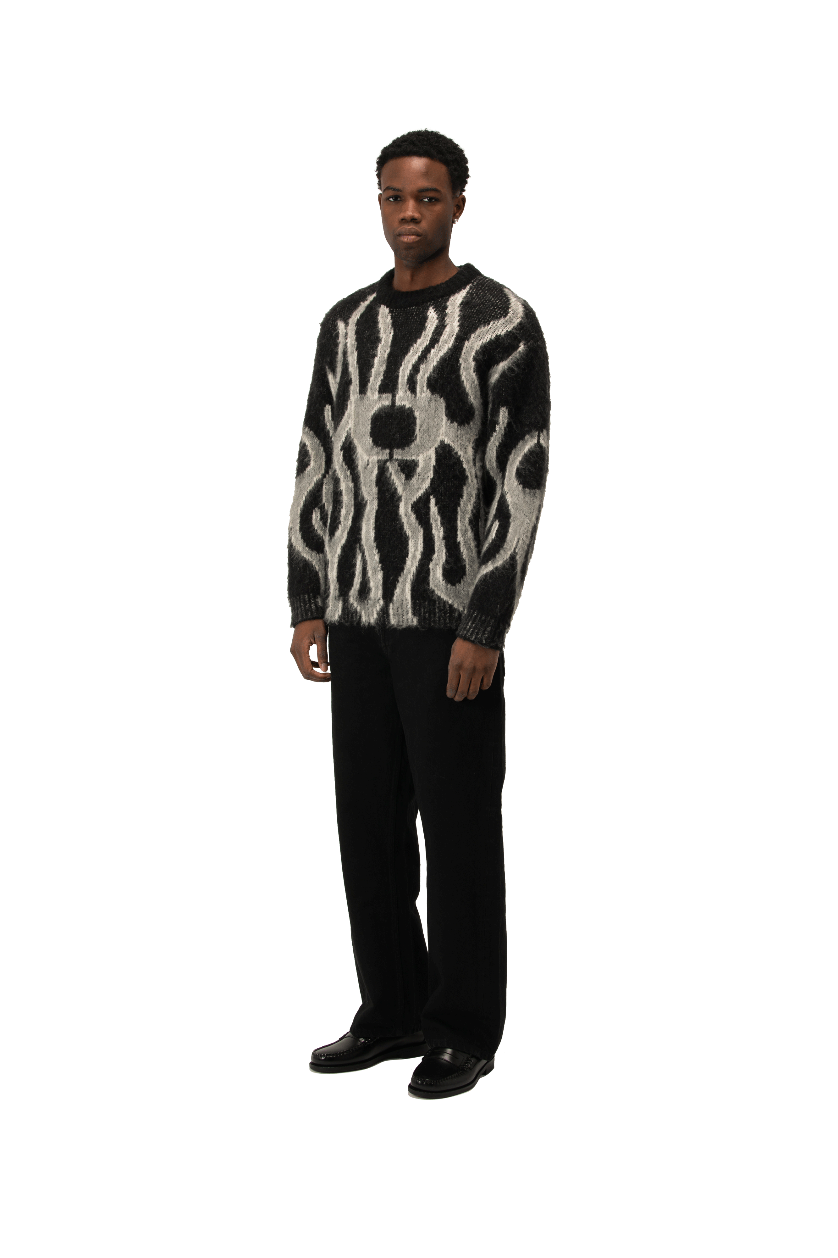 Flames Mohair Crewneck