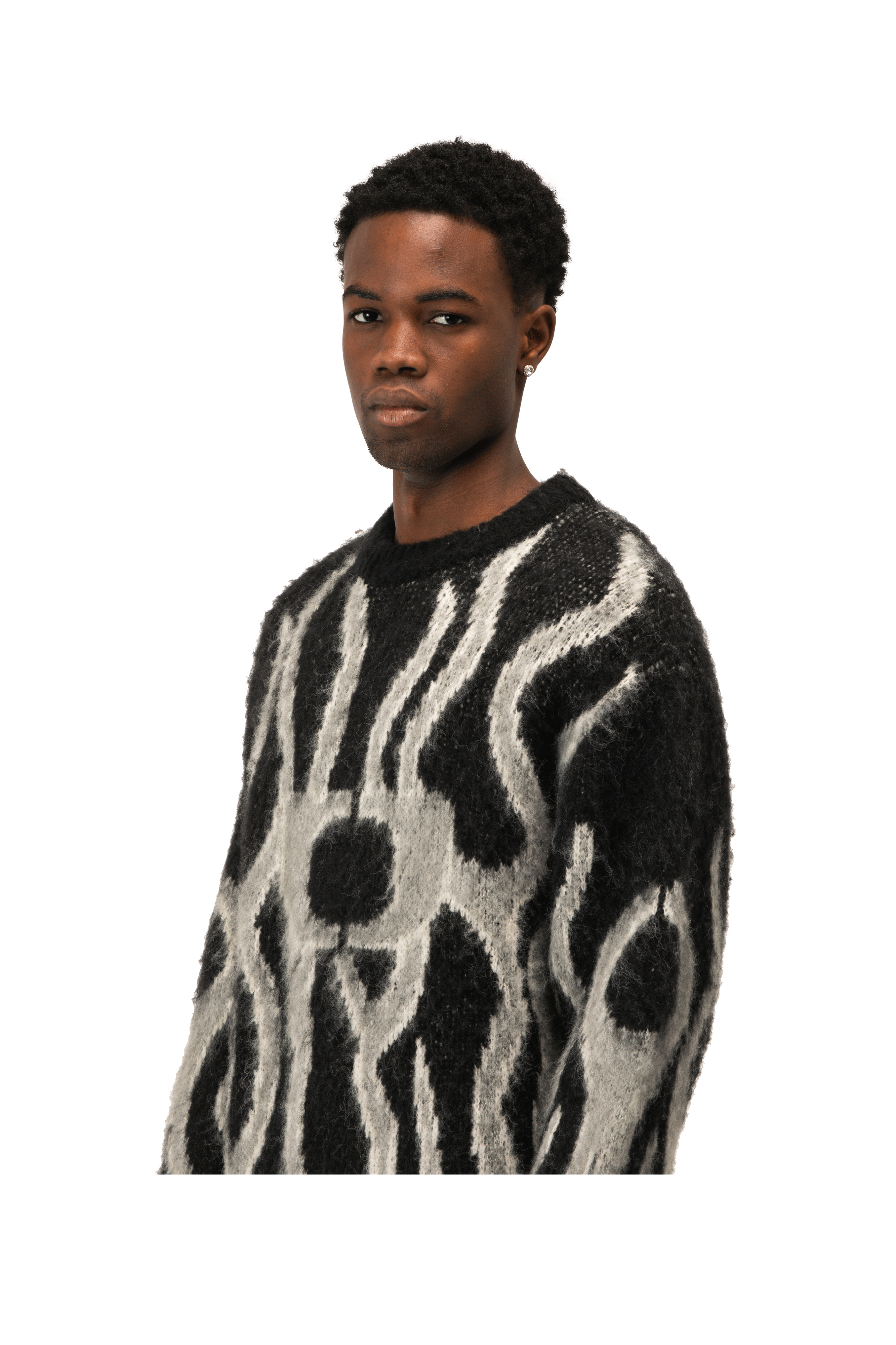 Flames Mohair Crewneck