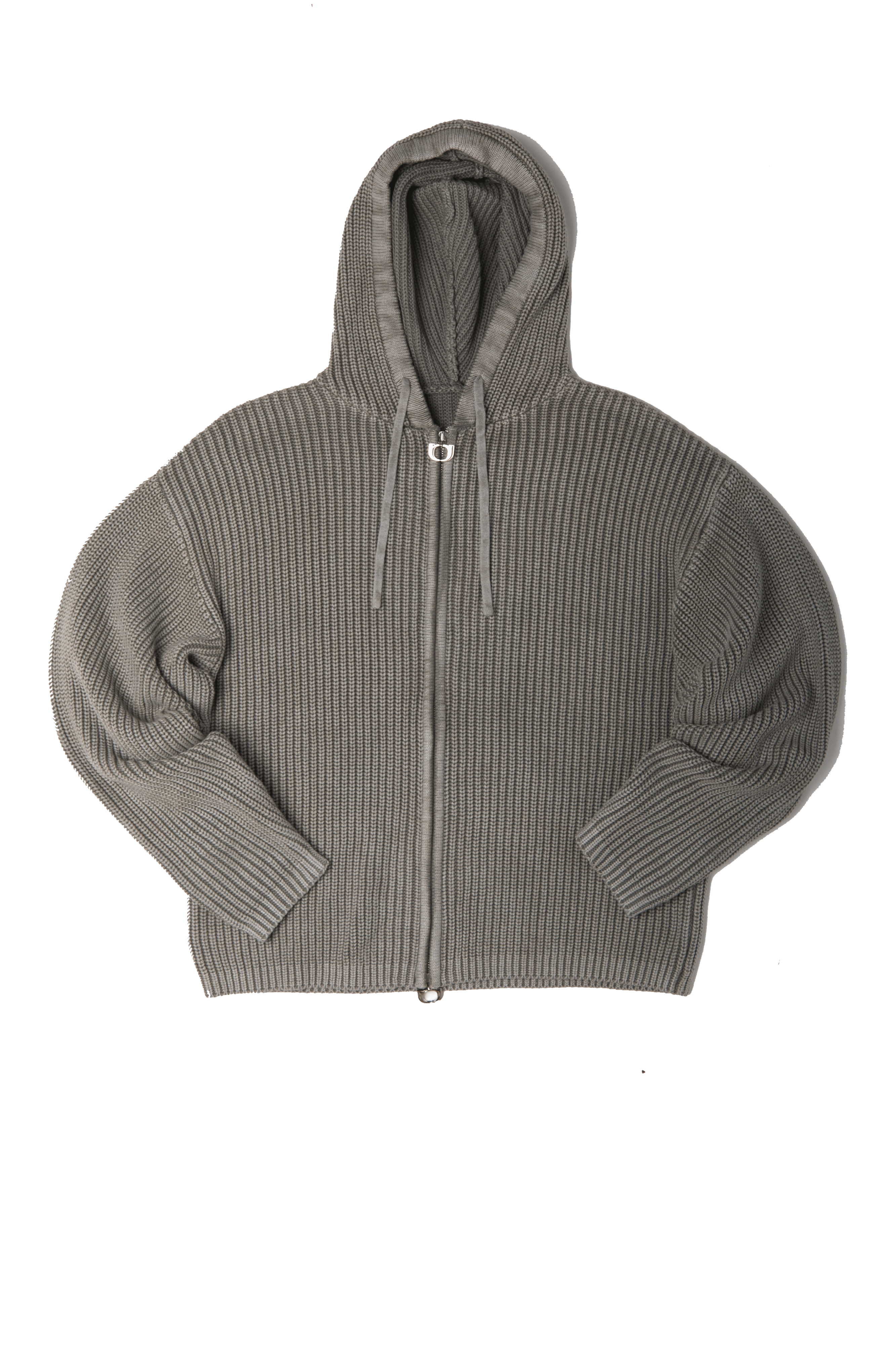 Acid Wash Zip-Up Hoodie.