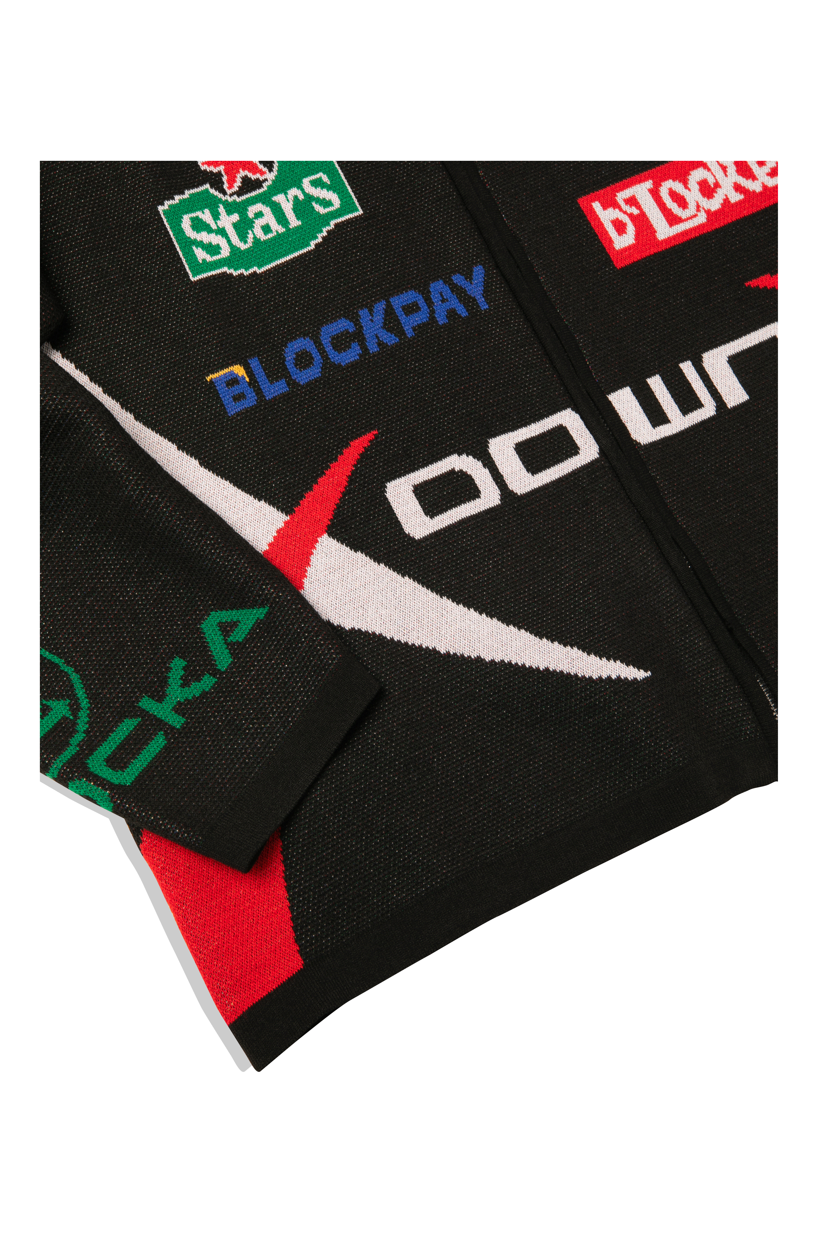 Jacquard Zip-Up Knitted Jacket