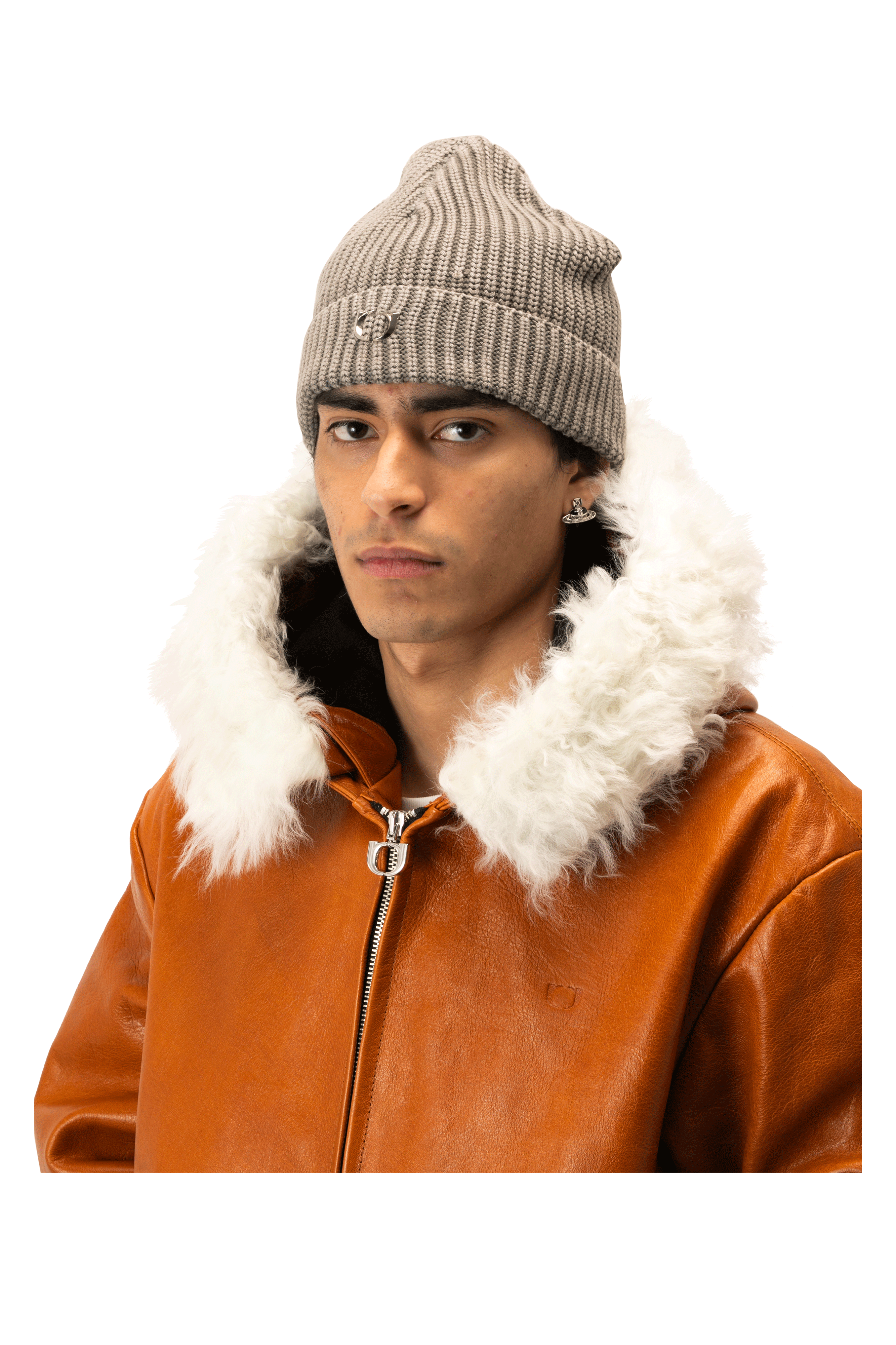 Acid Wash Ribbed Beanie