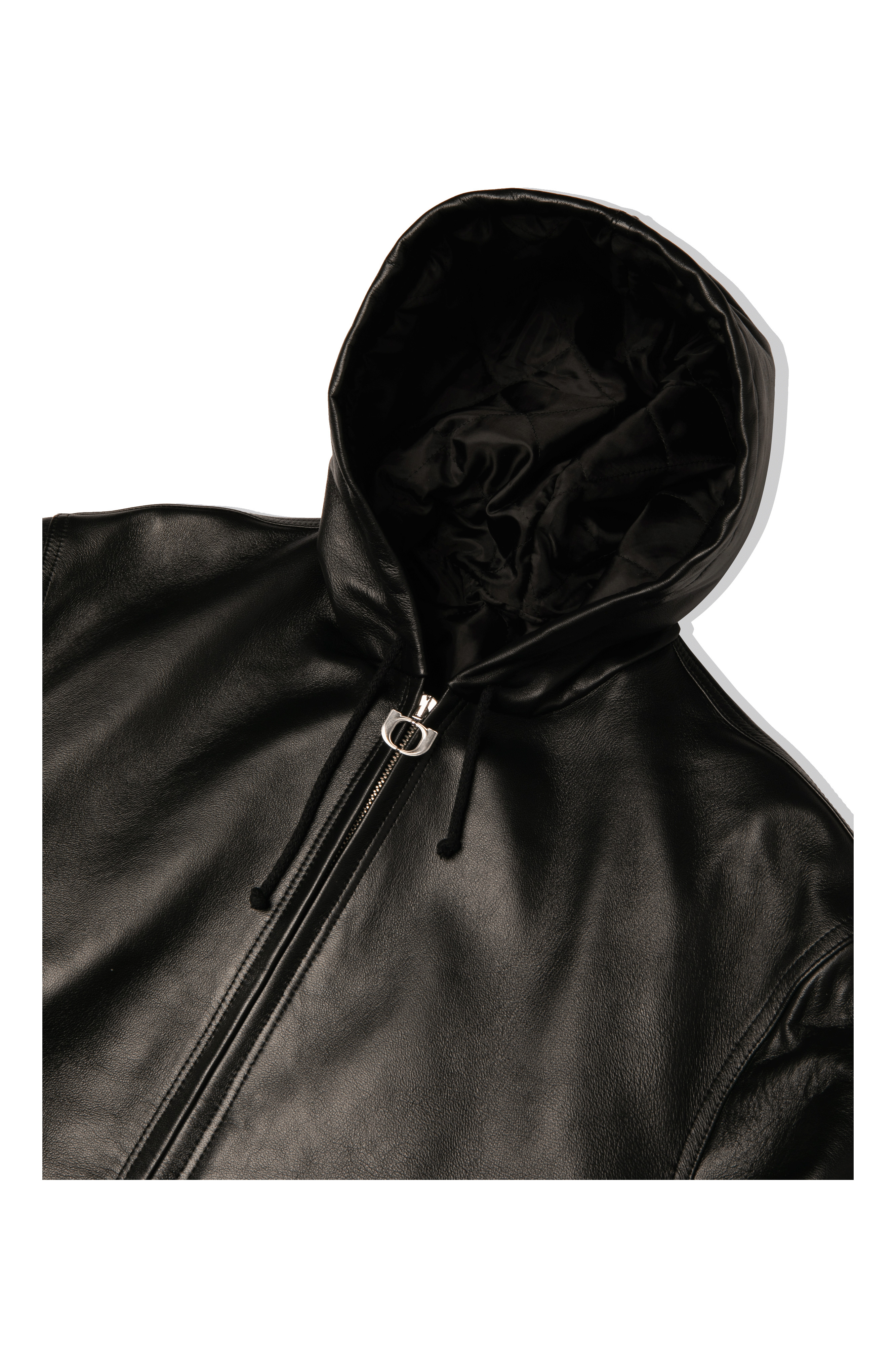 Active Leather Jacket Studded Logo