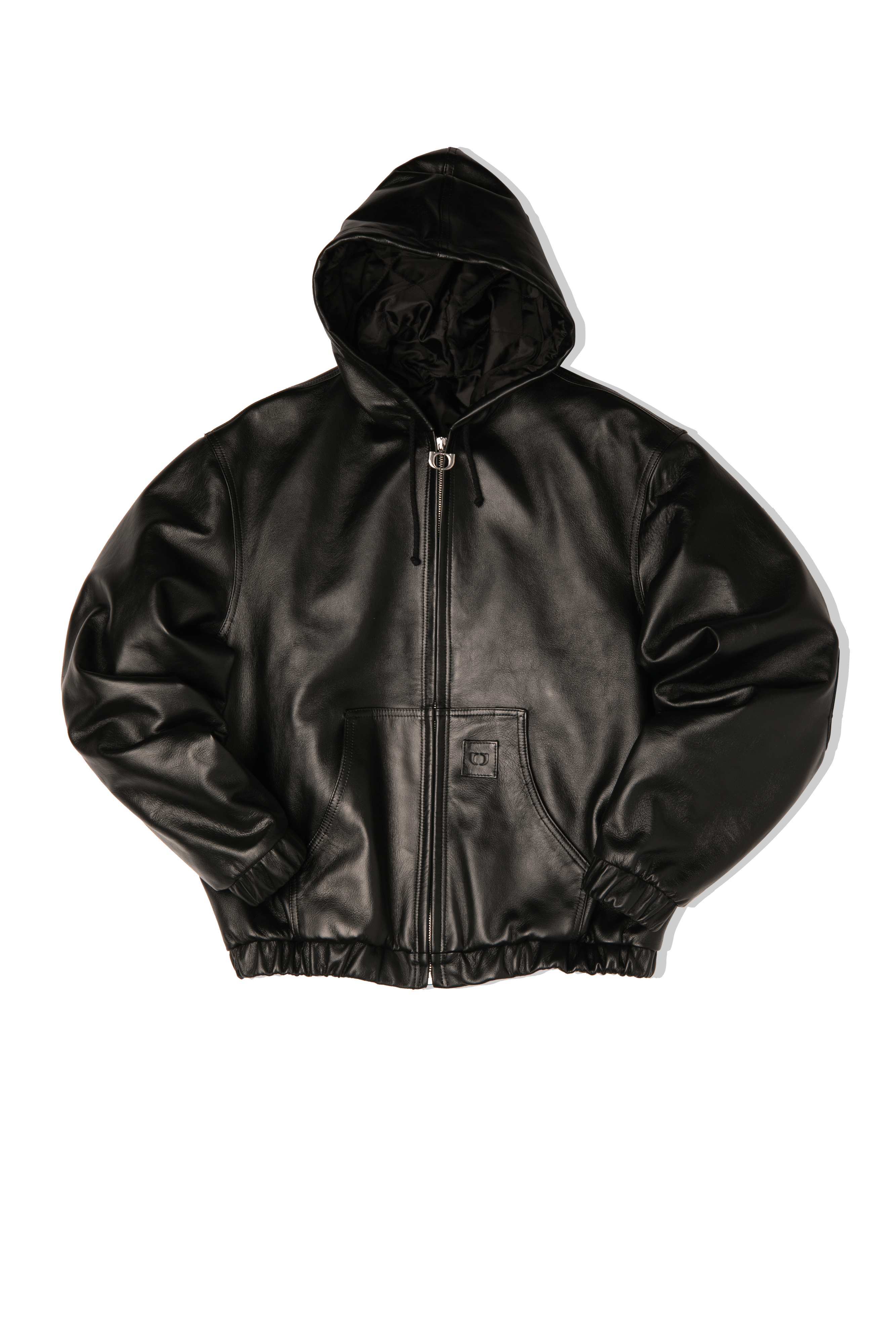 Active Leather Jacket Studded Logo