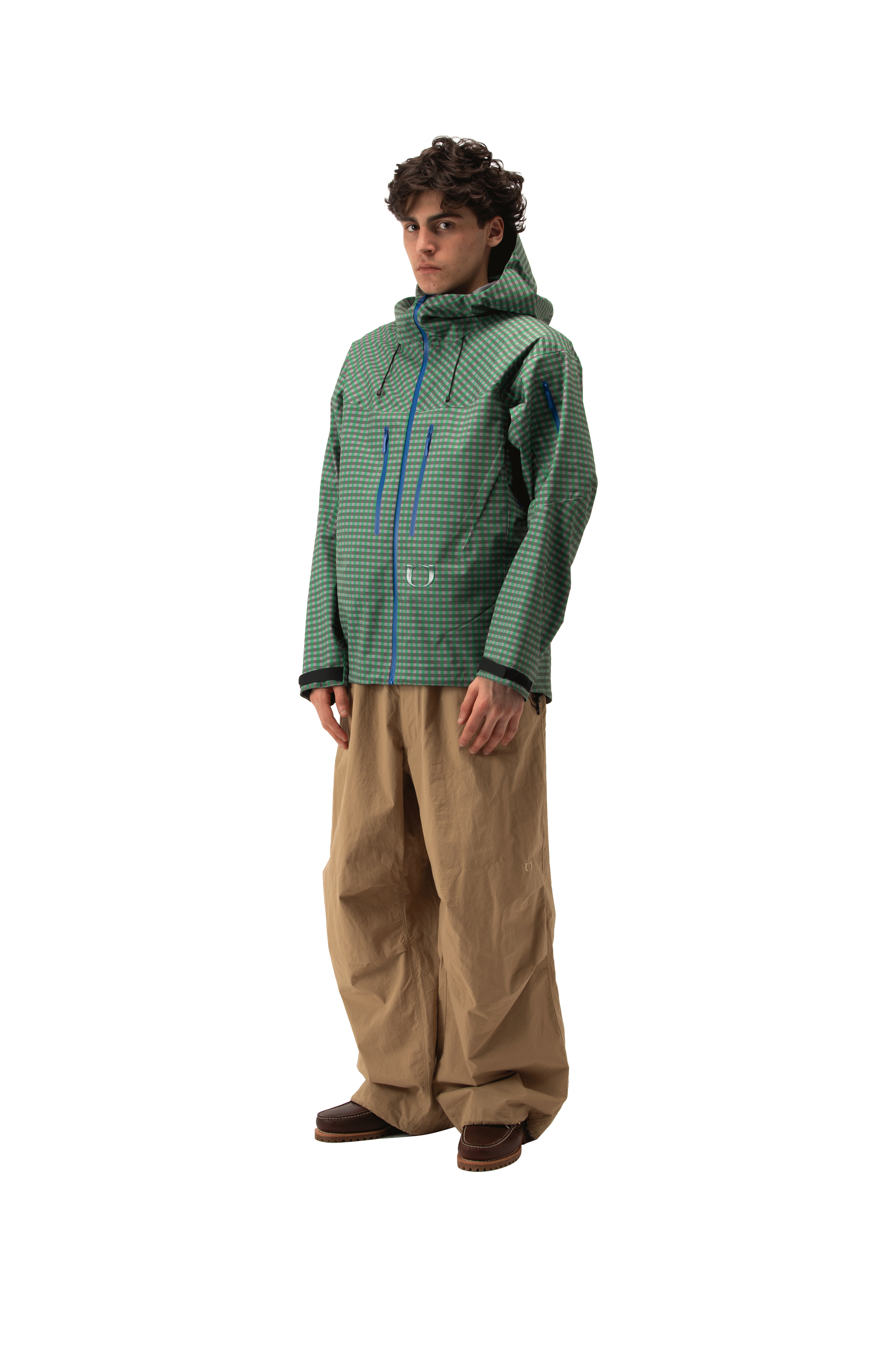 Technical Vichy Jacket