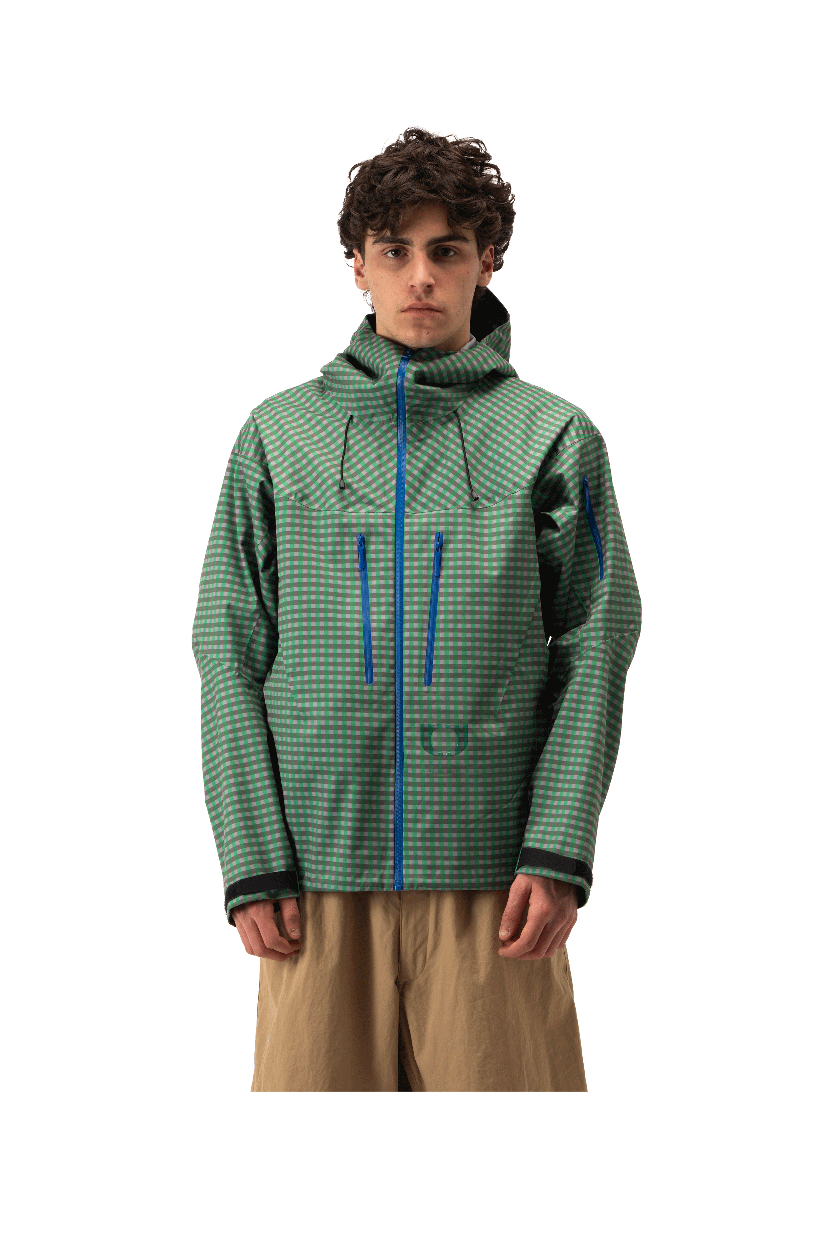 Technical Vichy Jacket