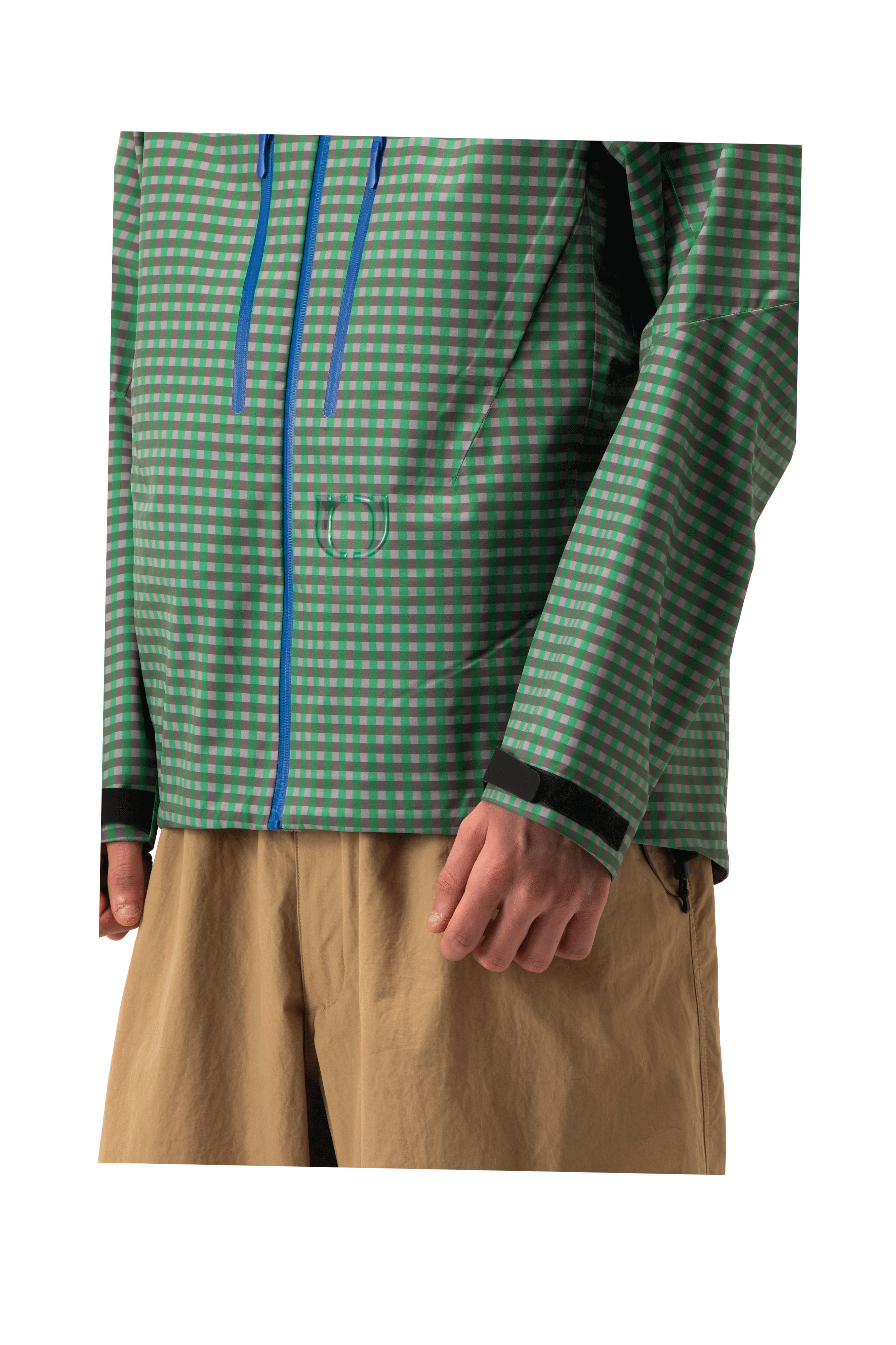 Technical Vichy Jacket