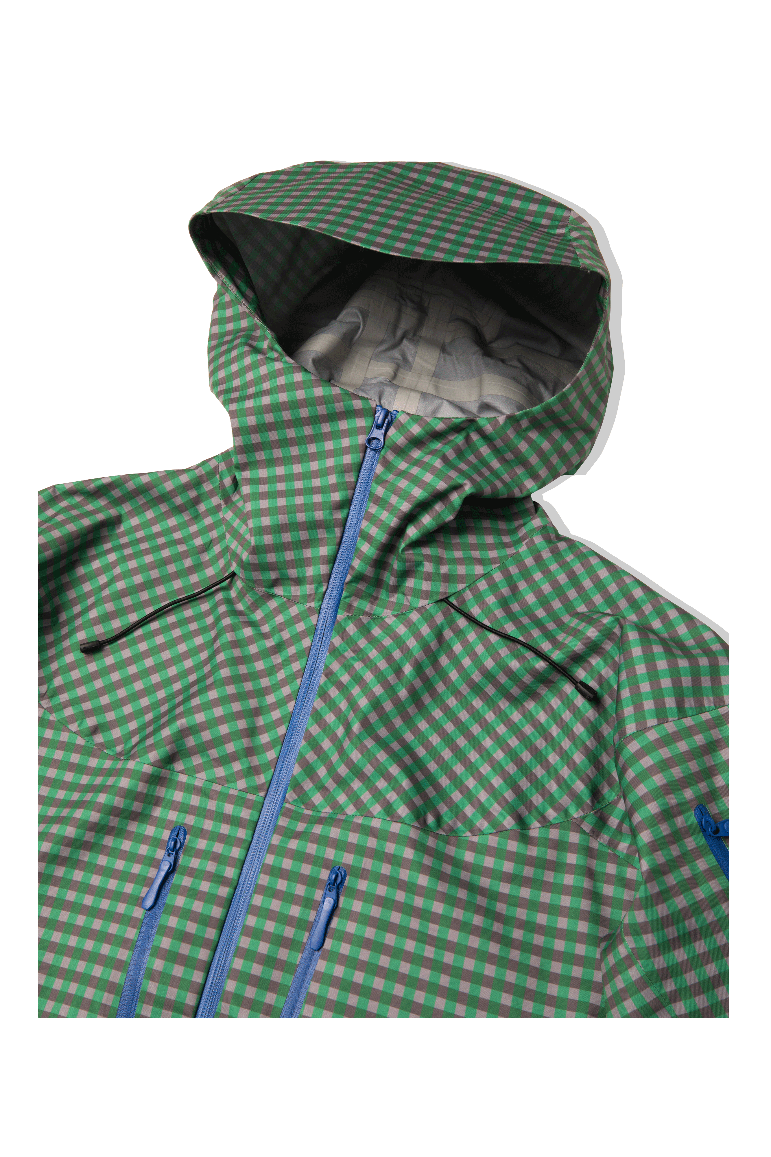 Technical Vichy Jacket