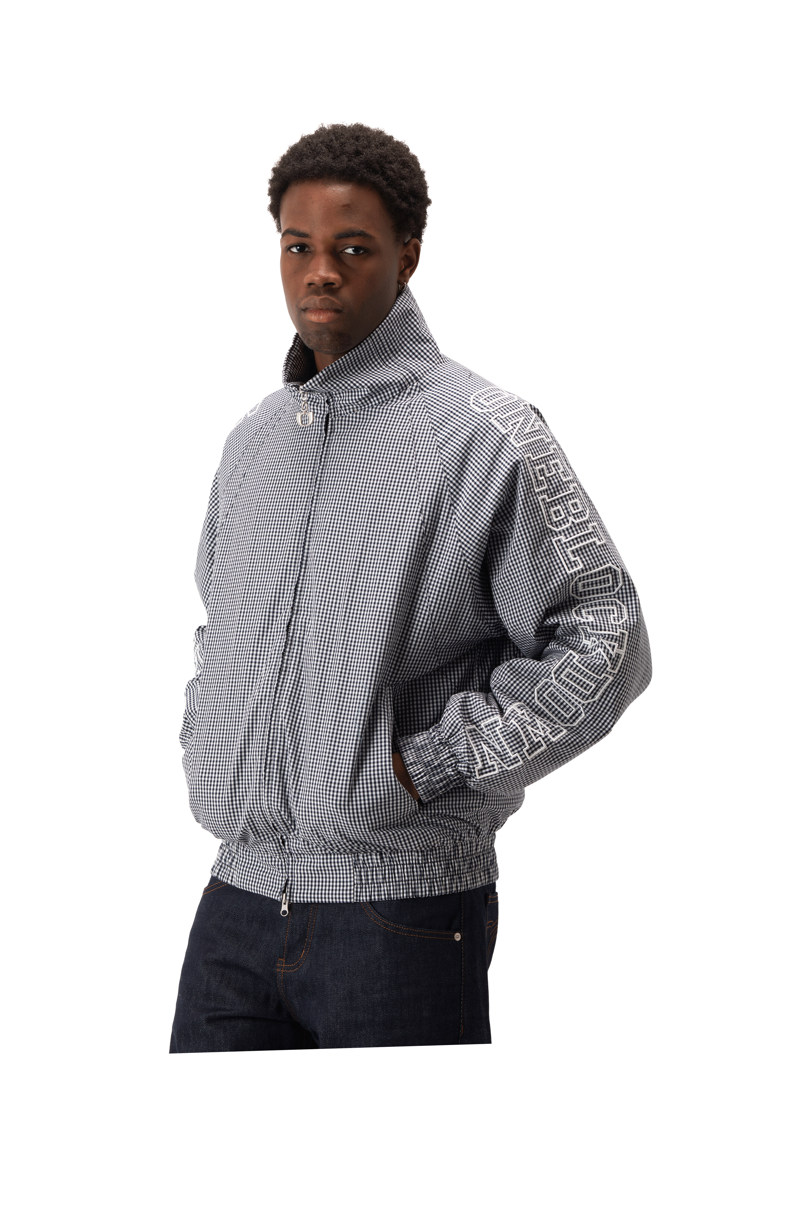 Cotton Vichy Outline Jacket