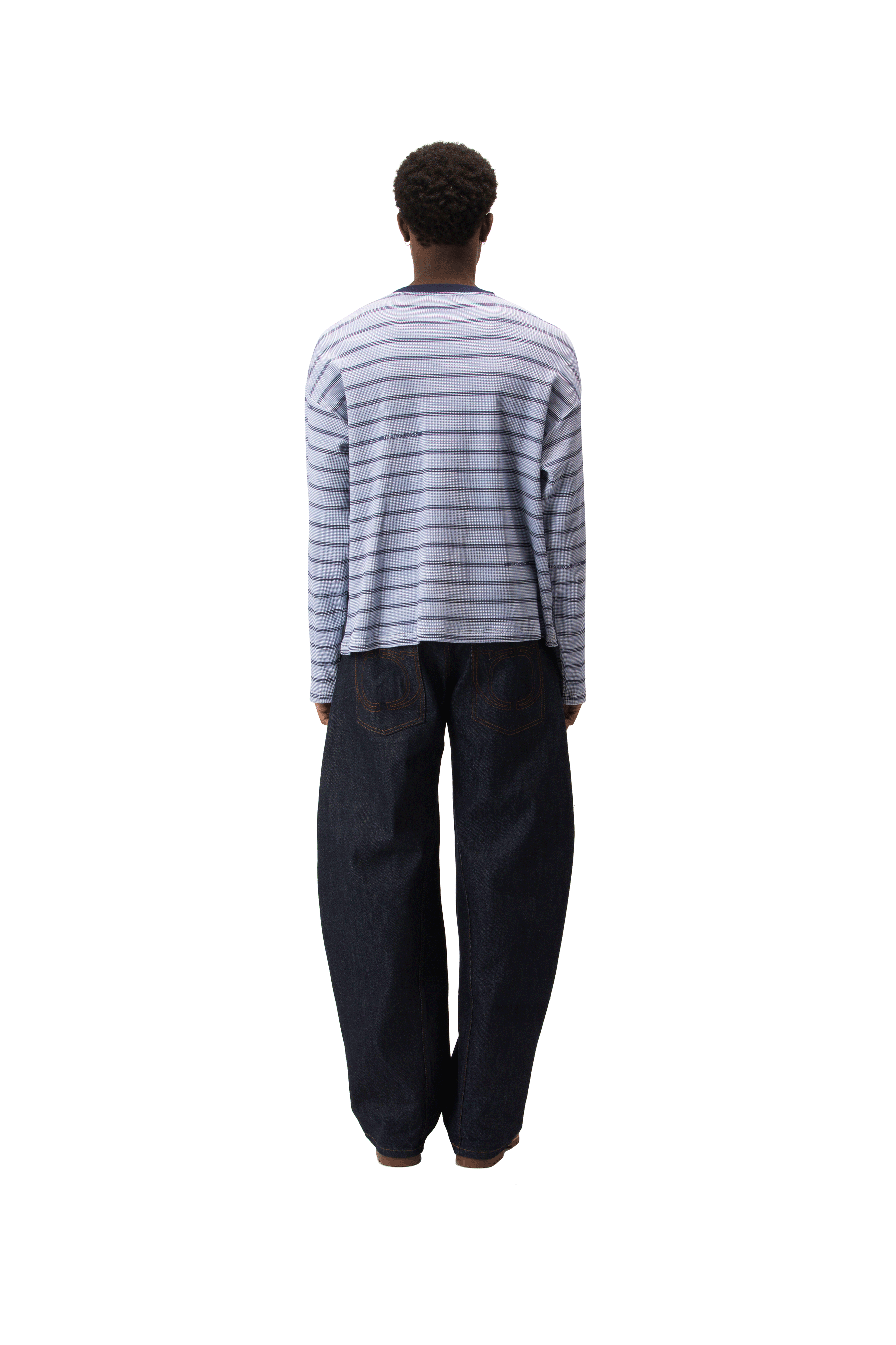Logo Stripe Waffle Top