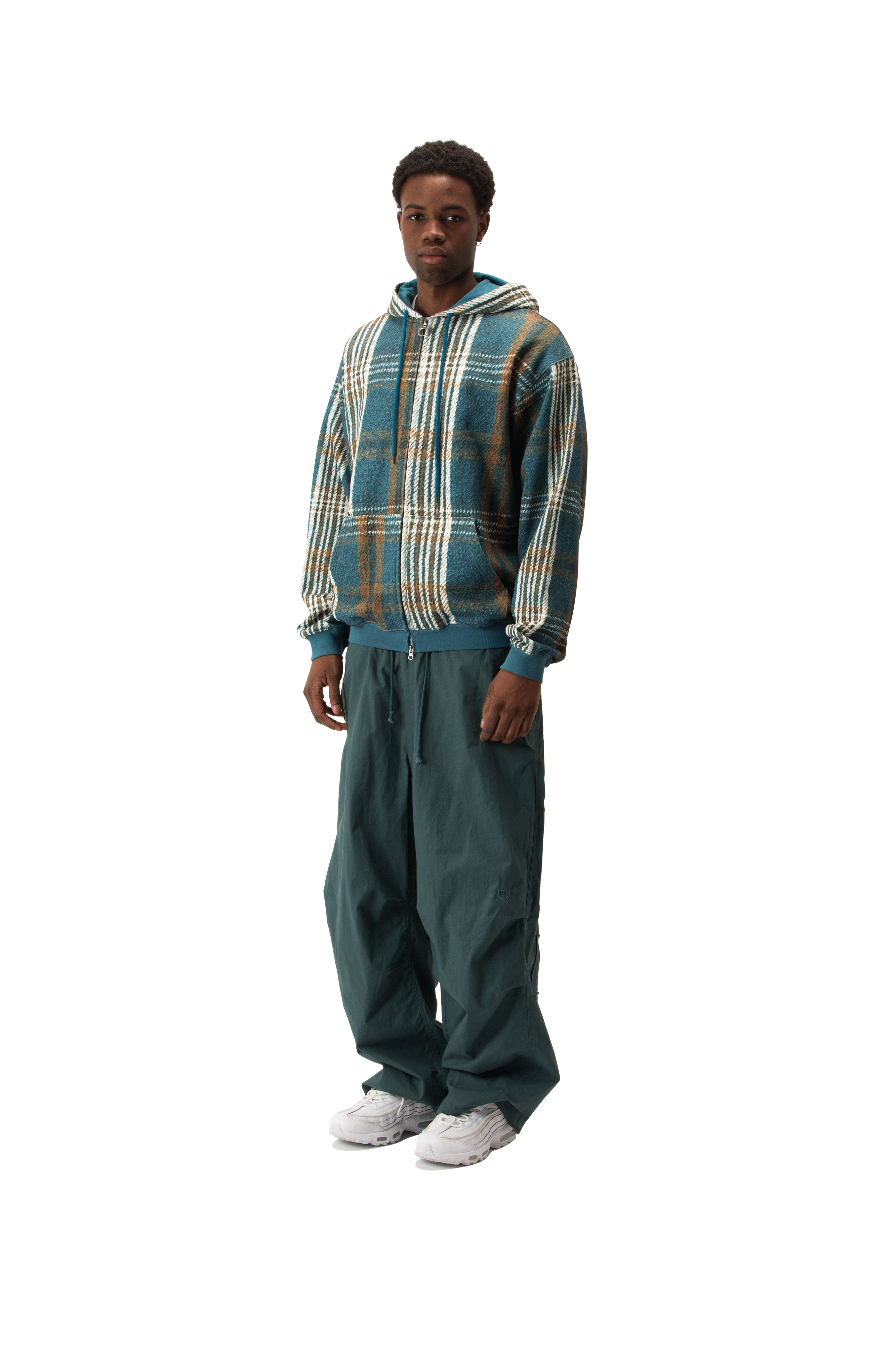 Scan Print Zip-Up Hoodie