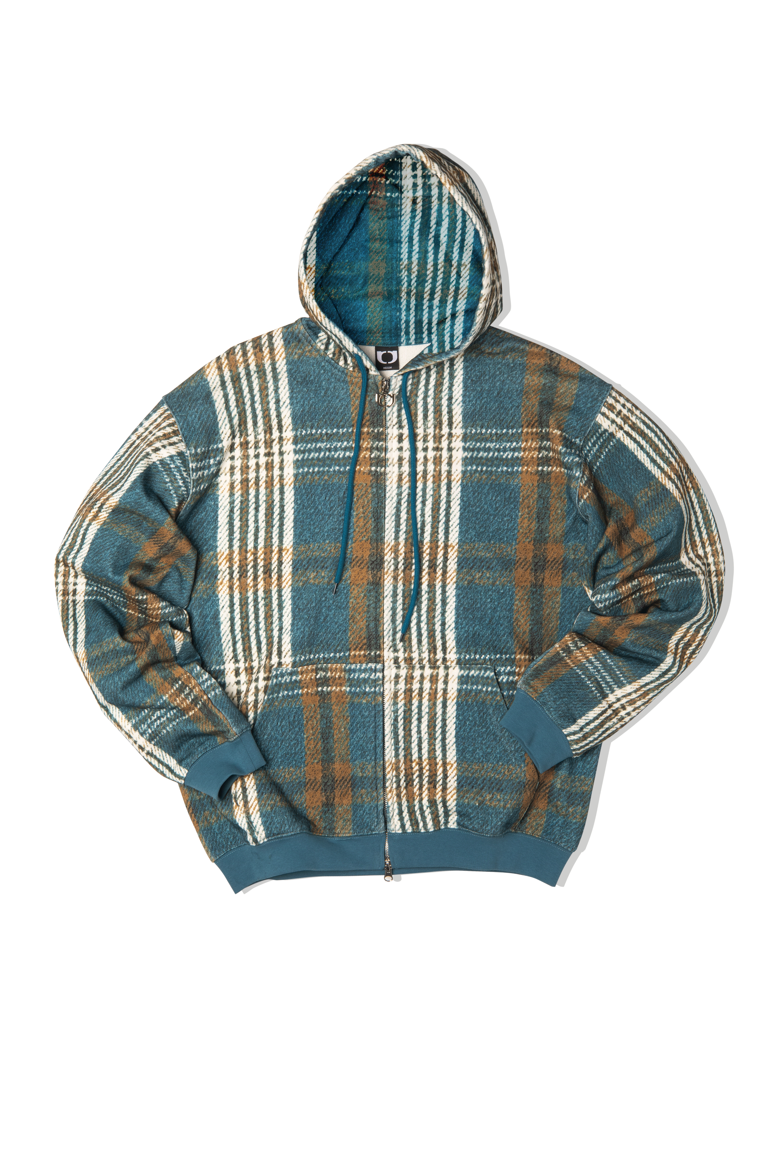 Scan Print Zip-Up Hoodie