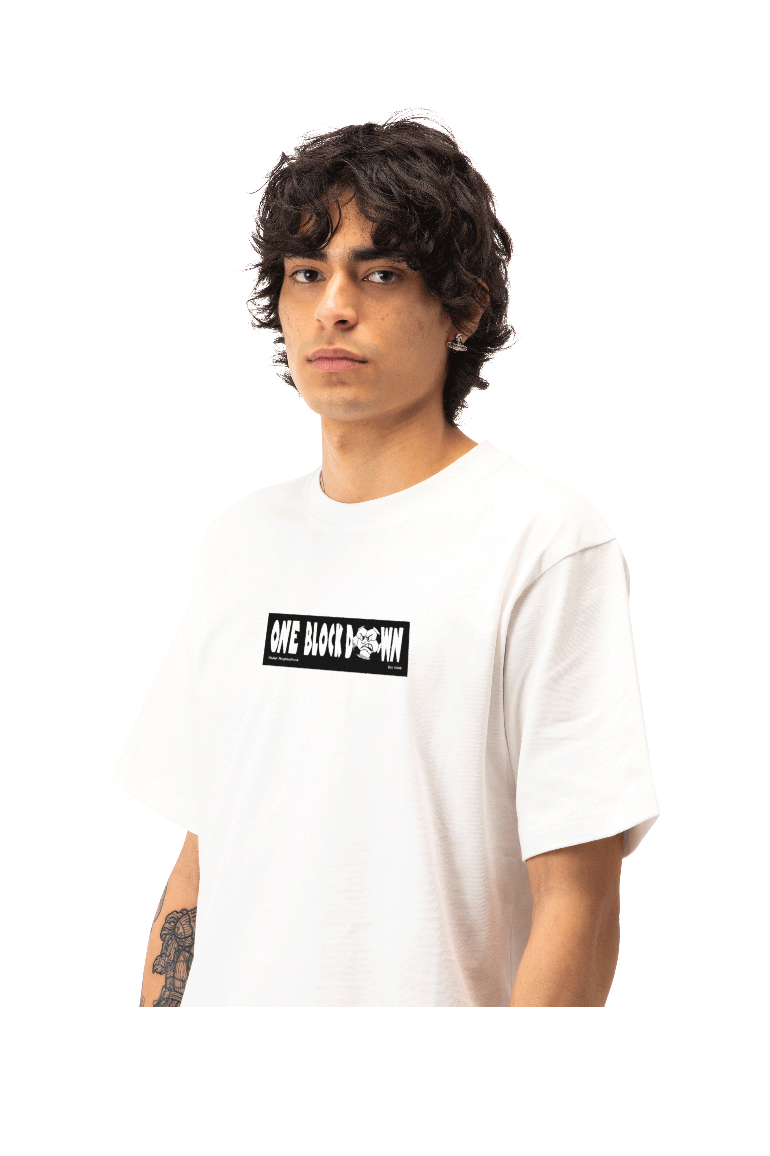 Business Card Boxy Tee