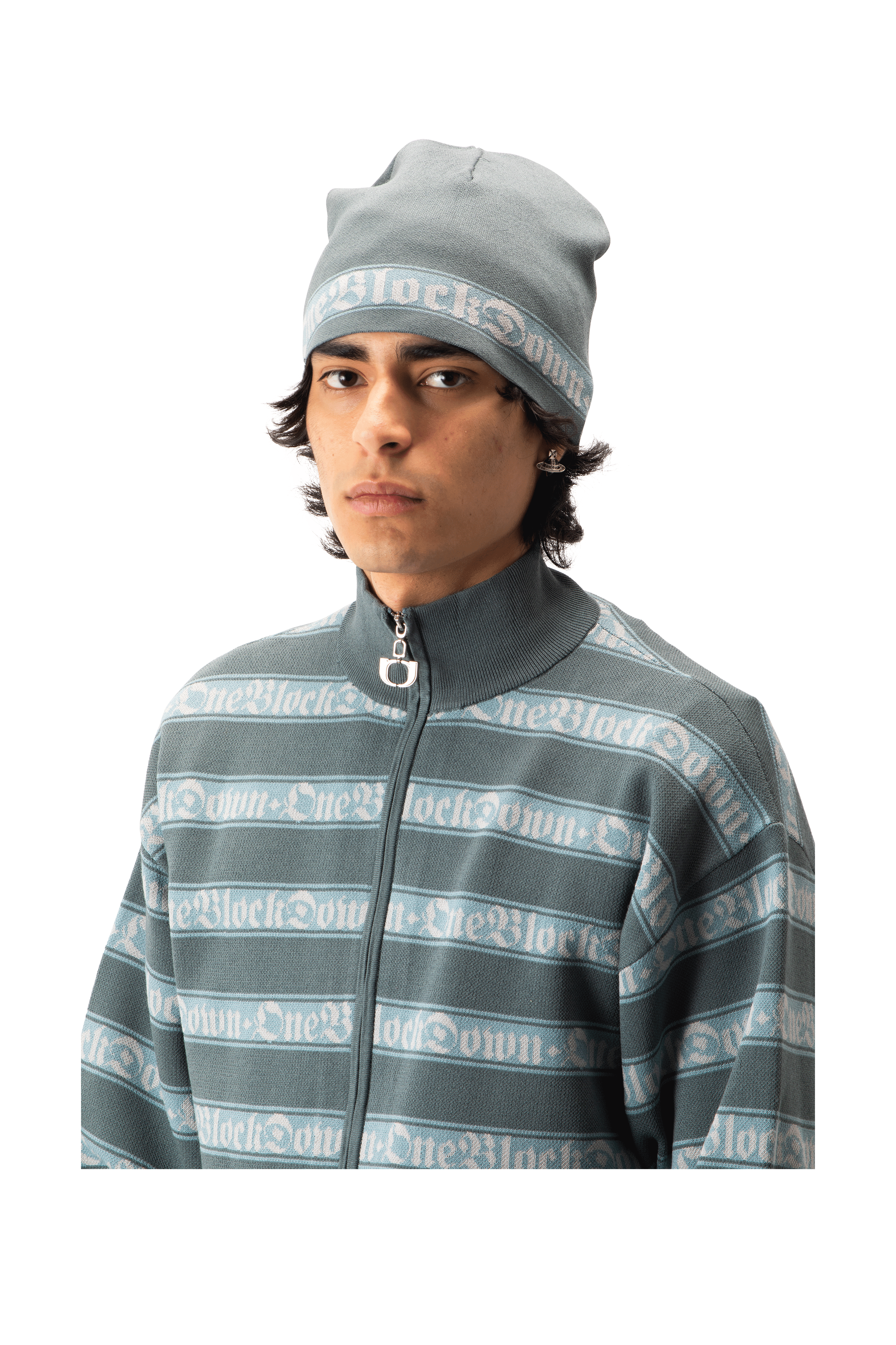 Jacquard Band Beanie