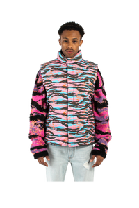 Printed Quilted Puffer Vest