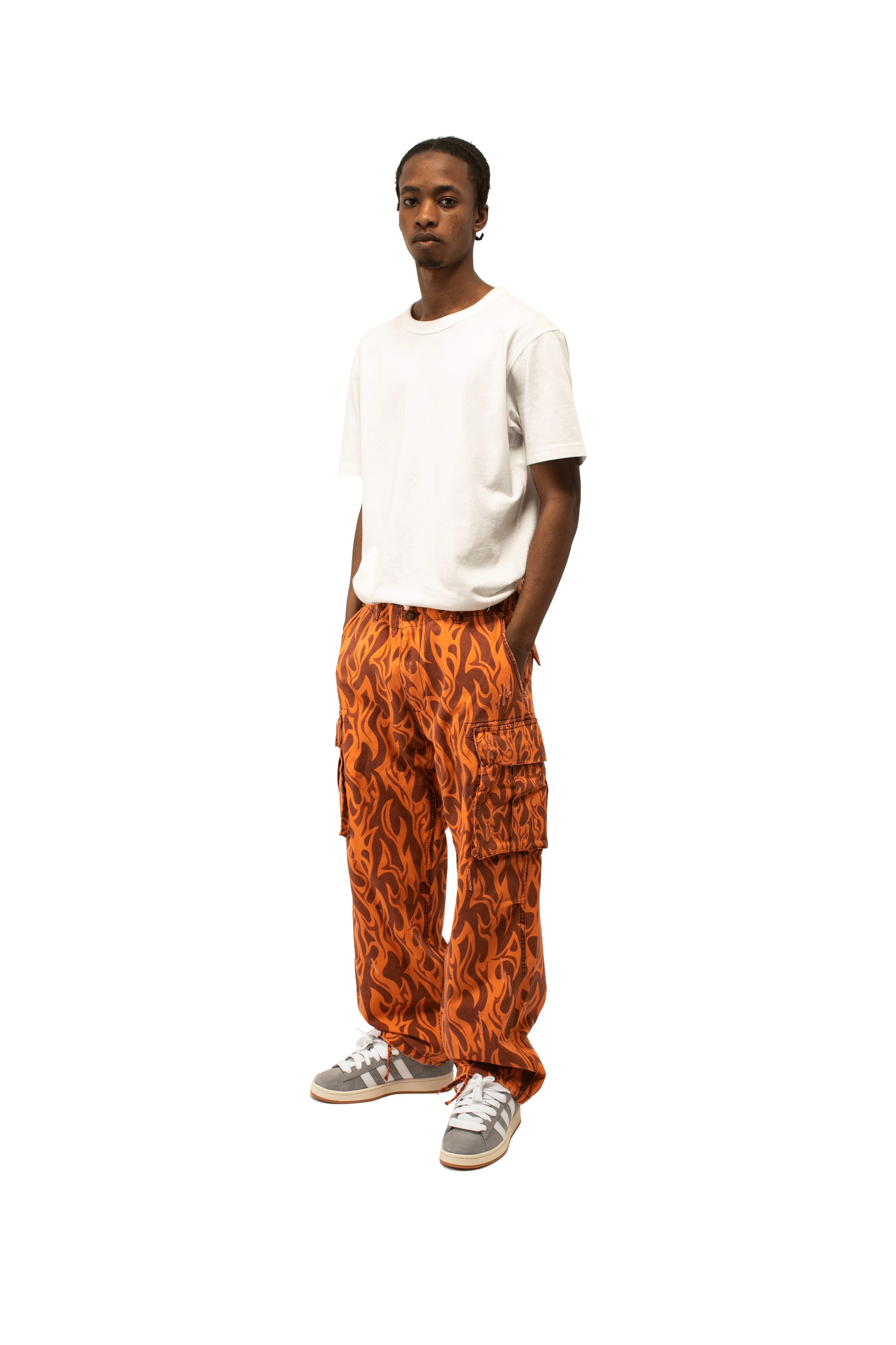 Printed Cargo Pants Woven