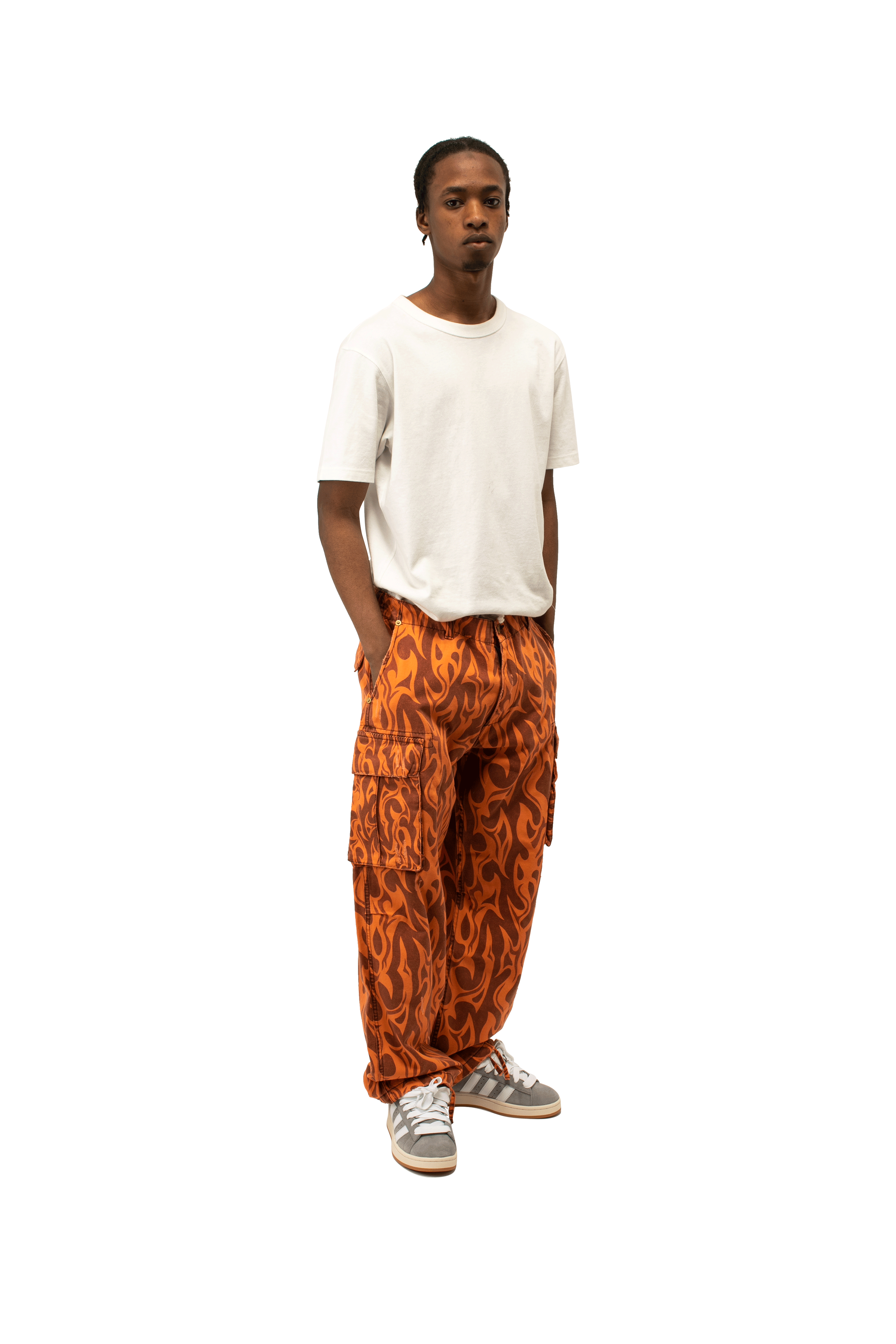 Printed Cargo Pants Woven