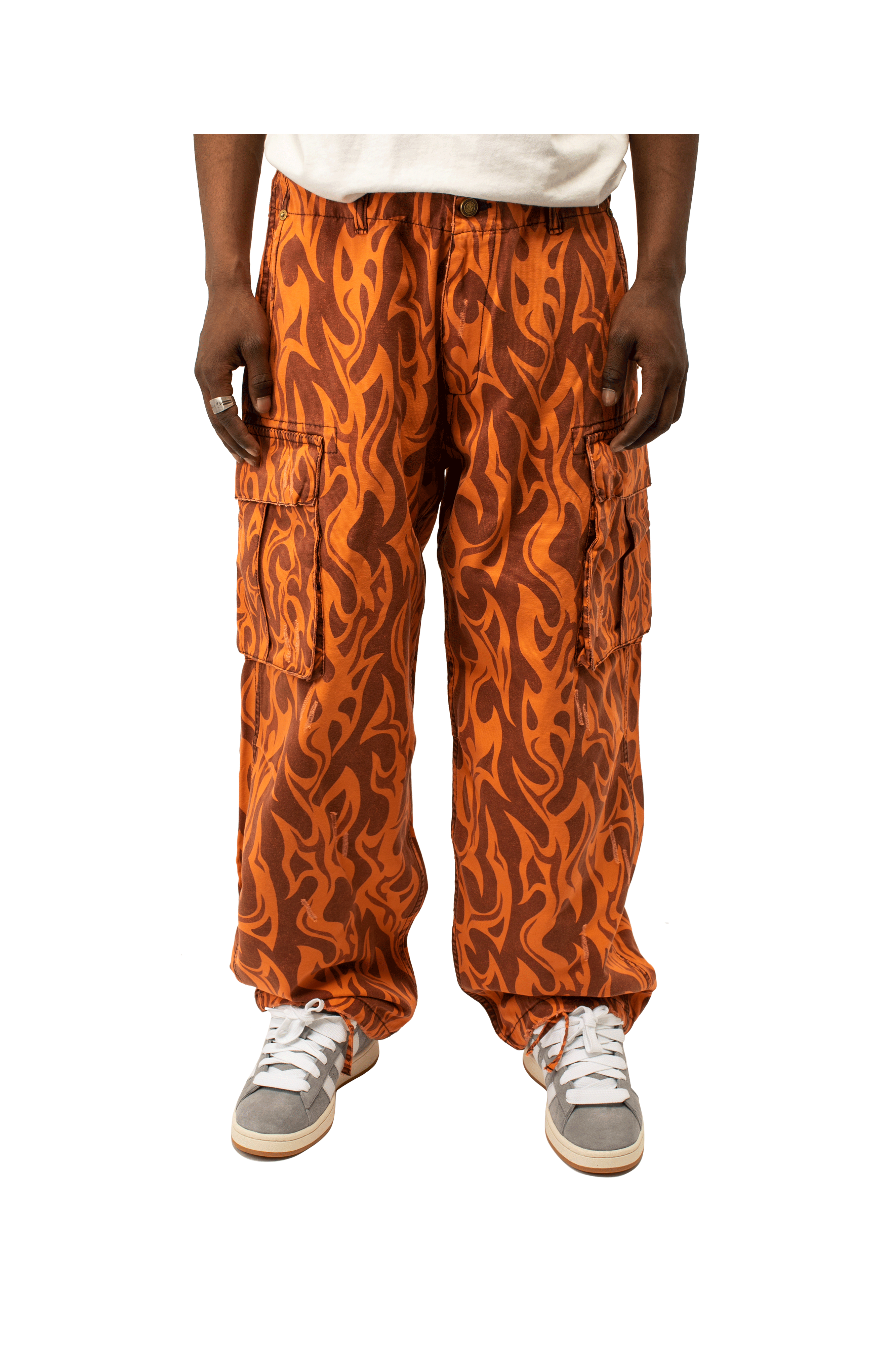 Printed Cargo Pants Woven