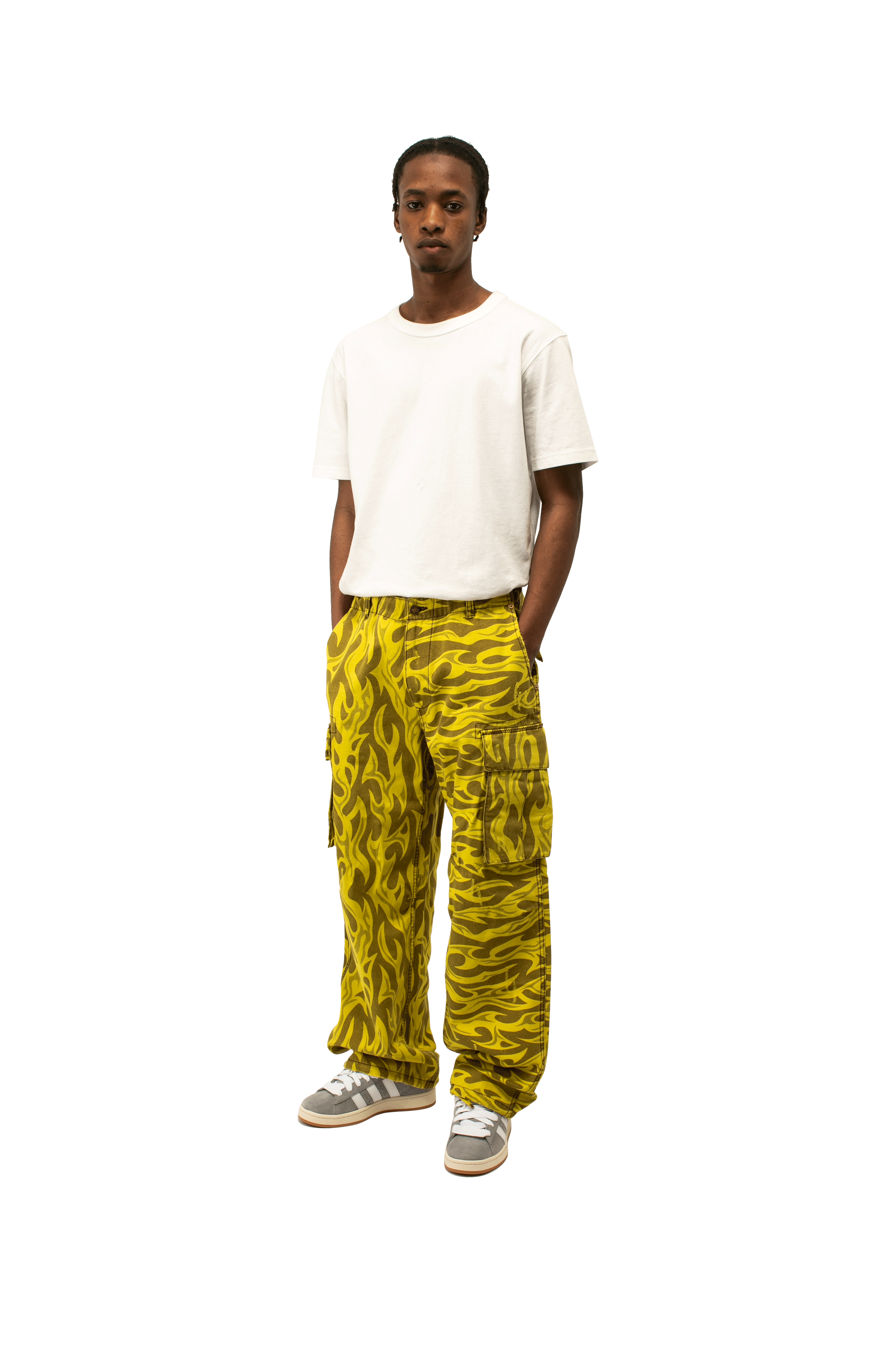 Printed Cargo Pants Woven