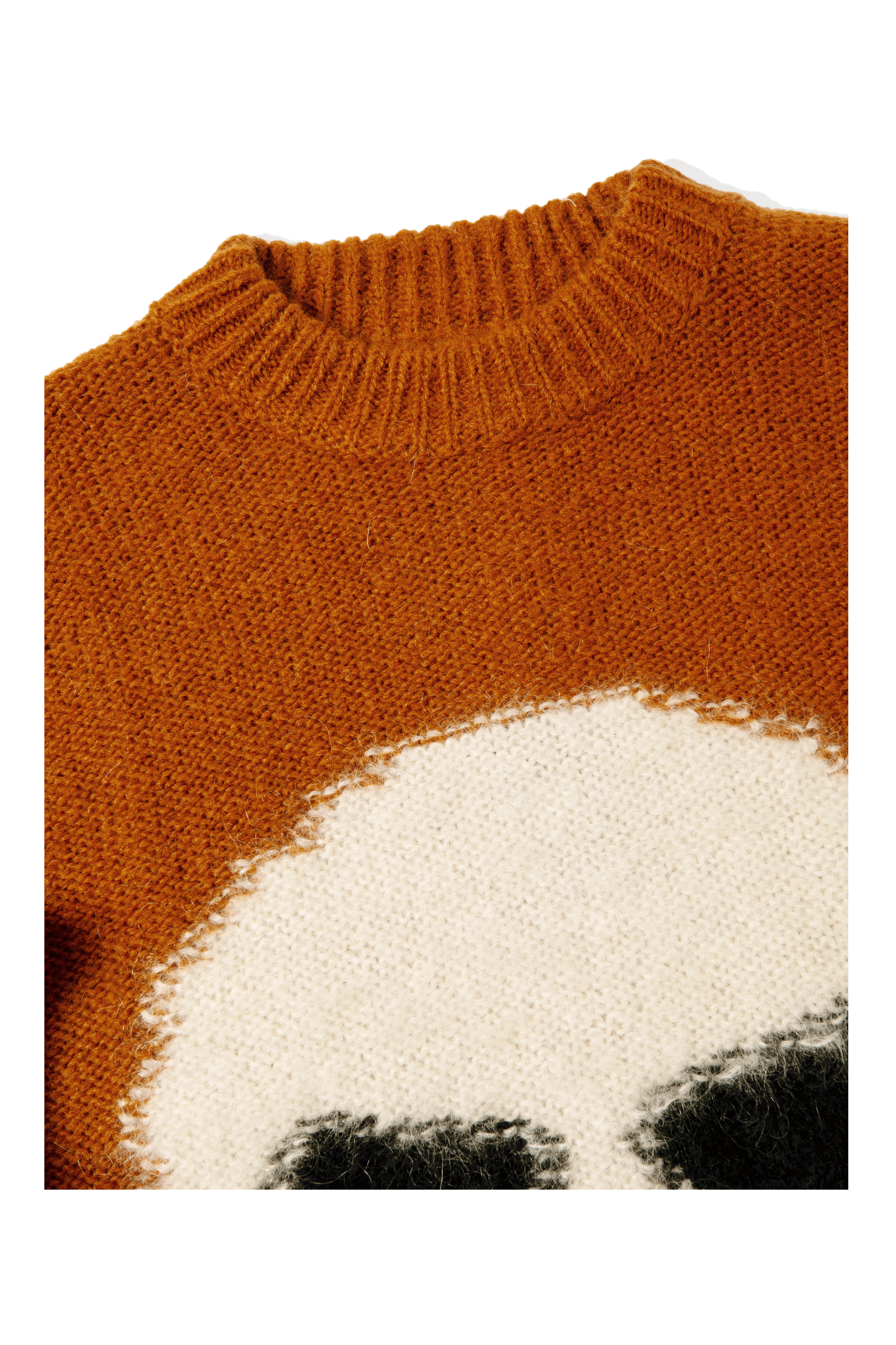 Mohair Skull Intarsia Sweater Knit