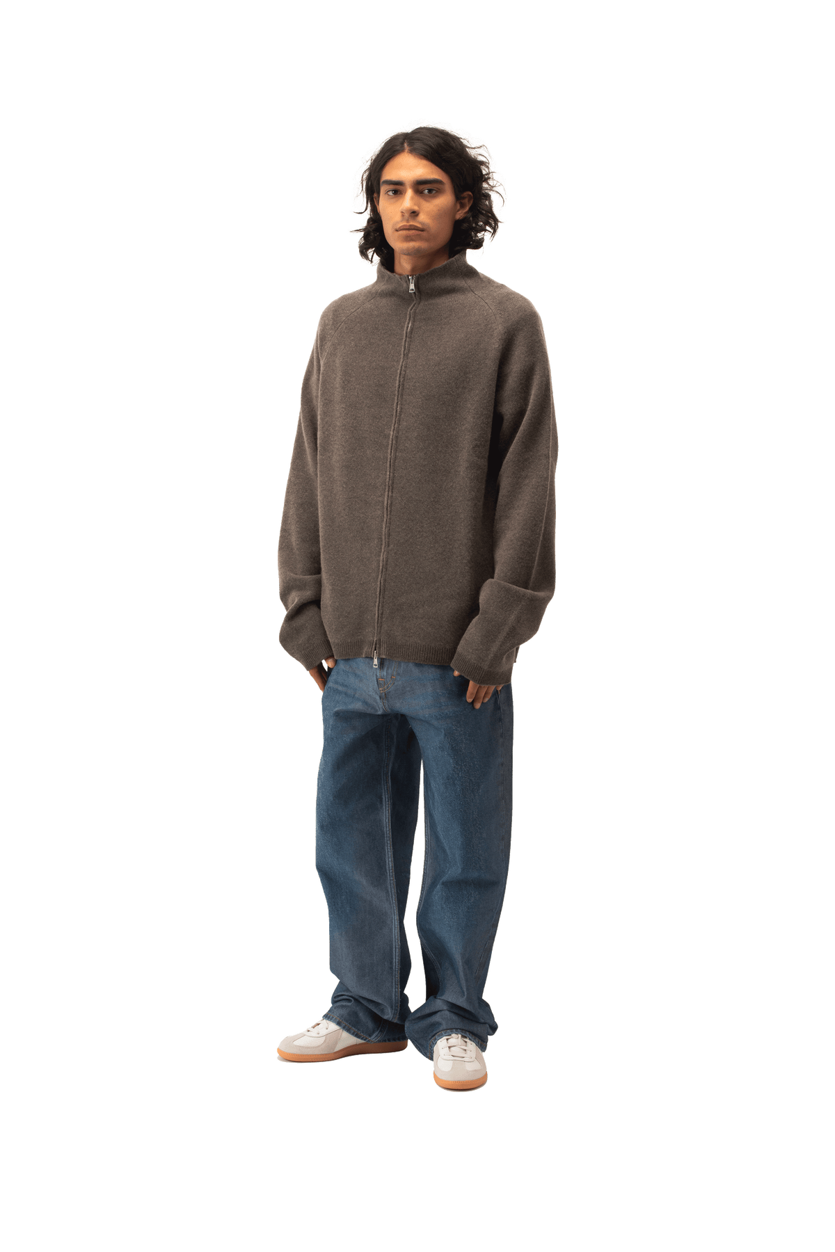 Line Zip Cardigan