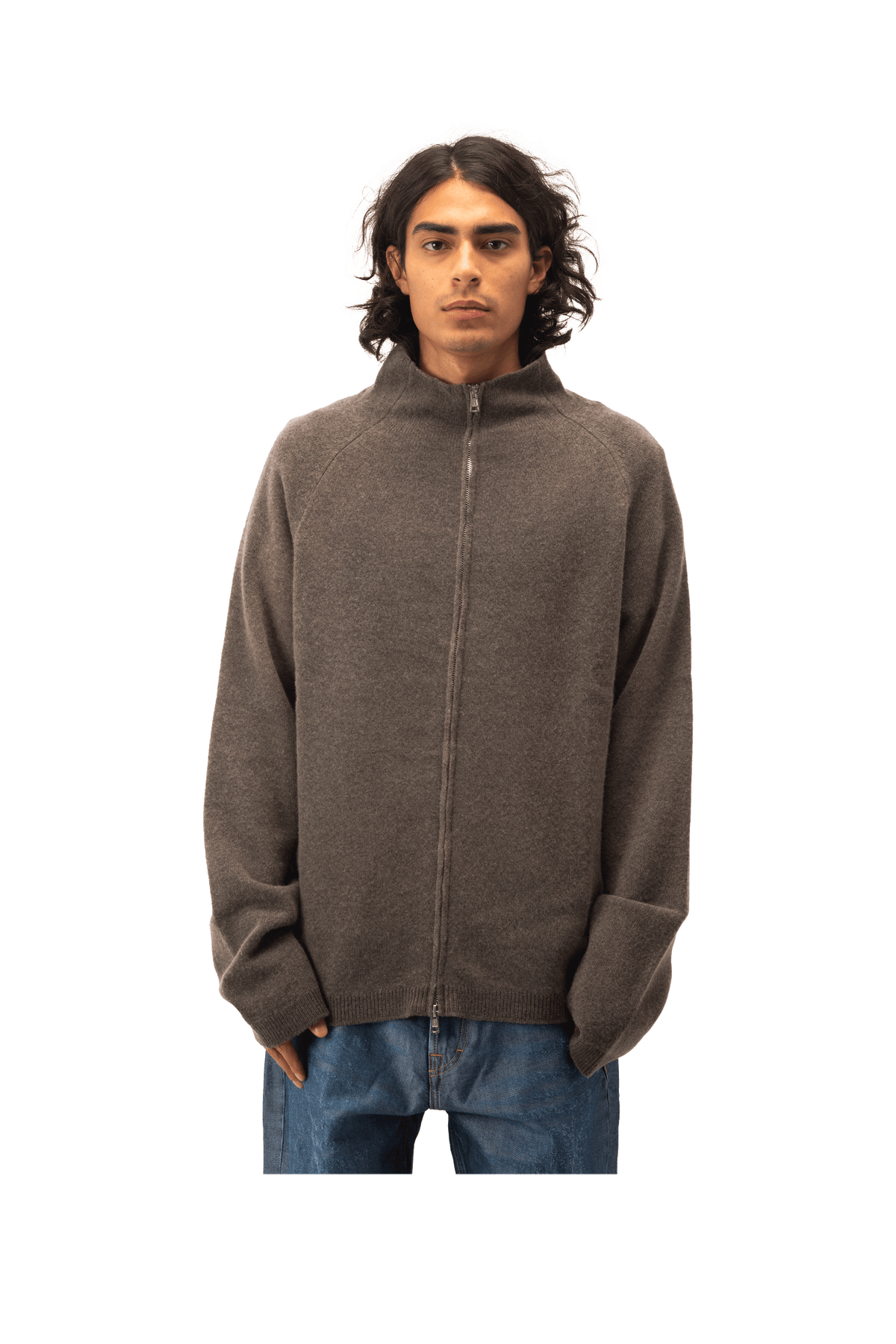 Line Zip Cardigan