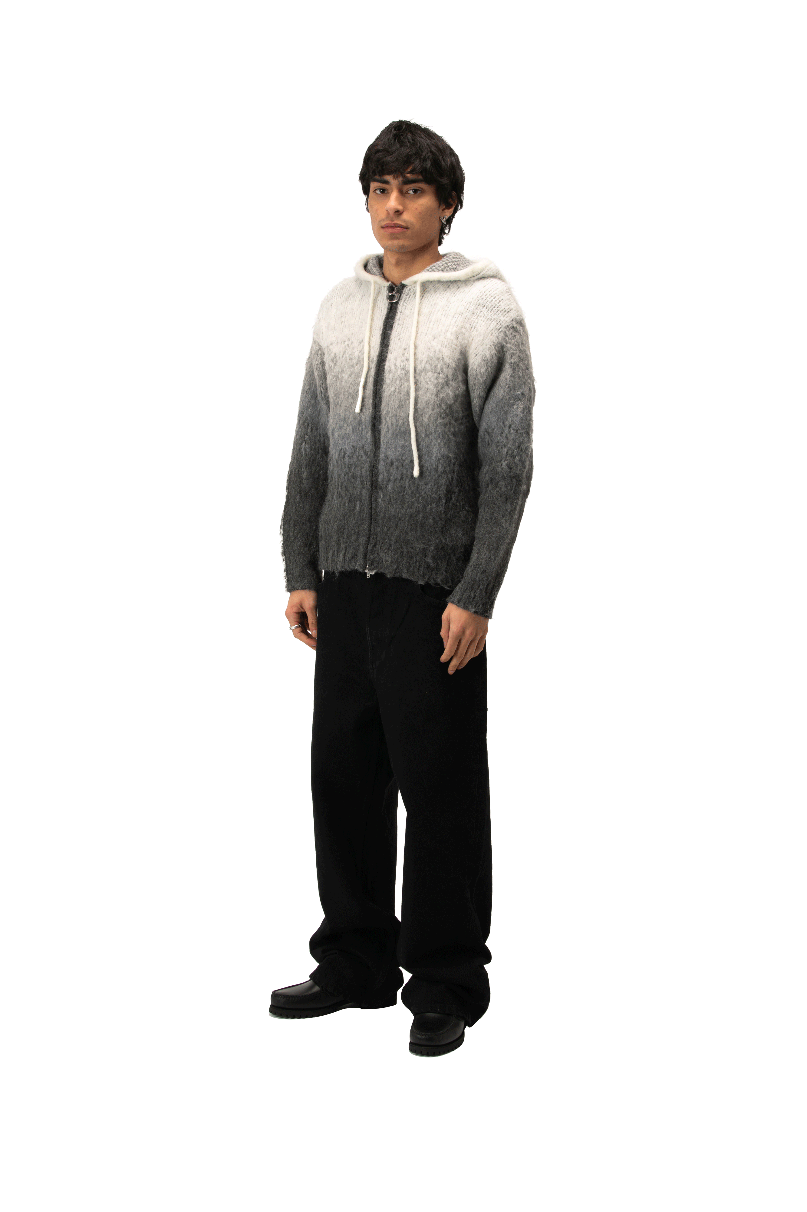 Knitted Gradient Hoodie