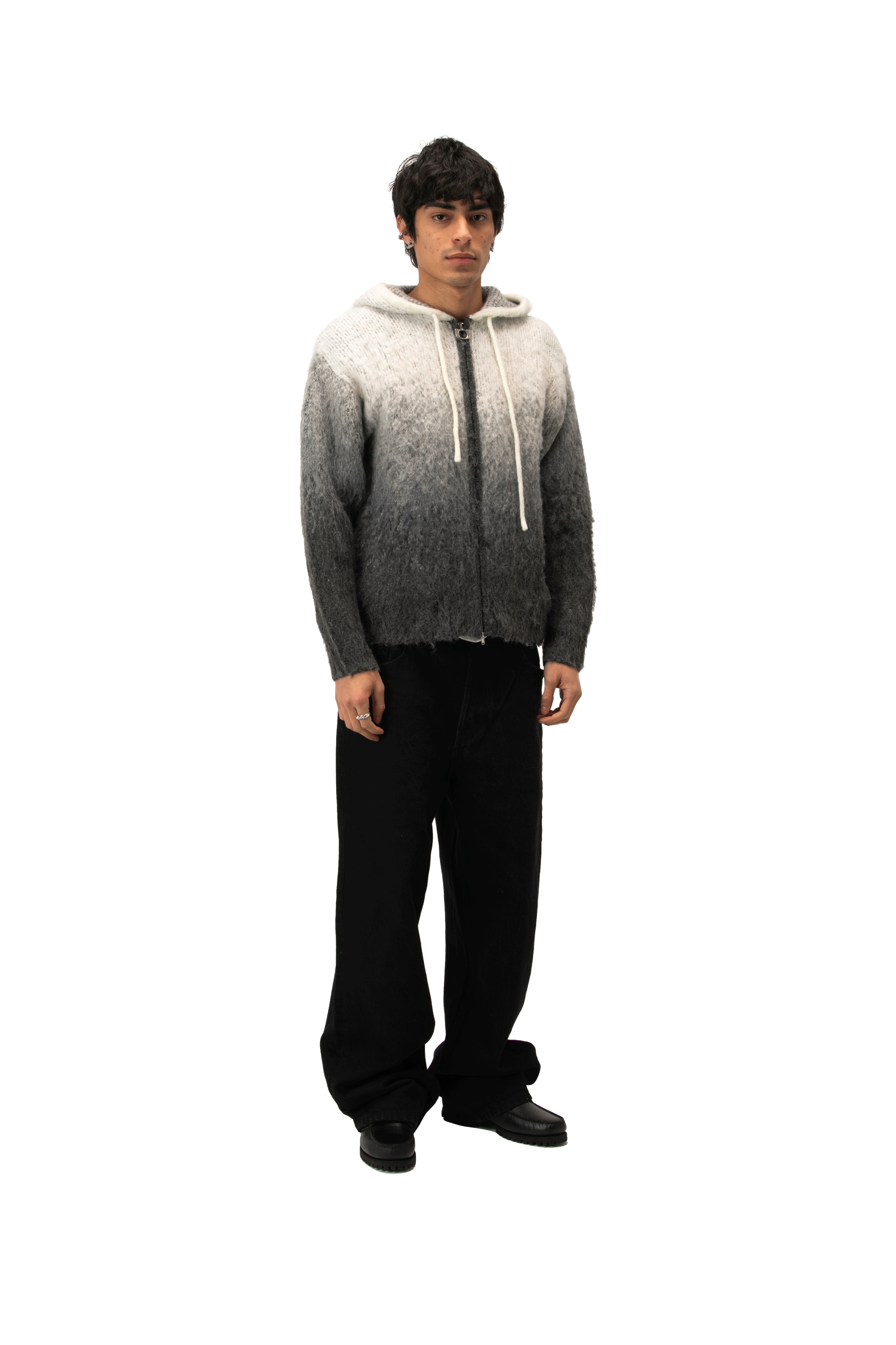 Knitted Gradient Hoodie