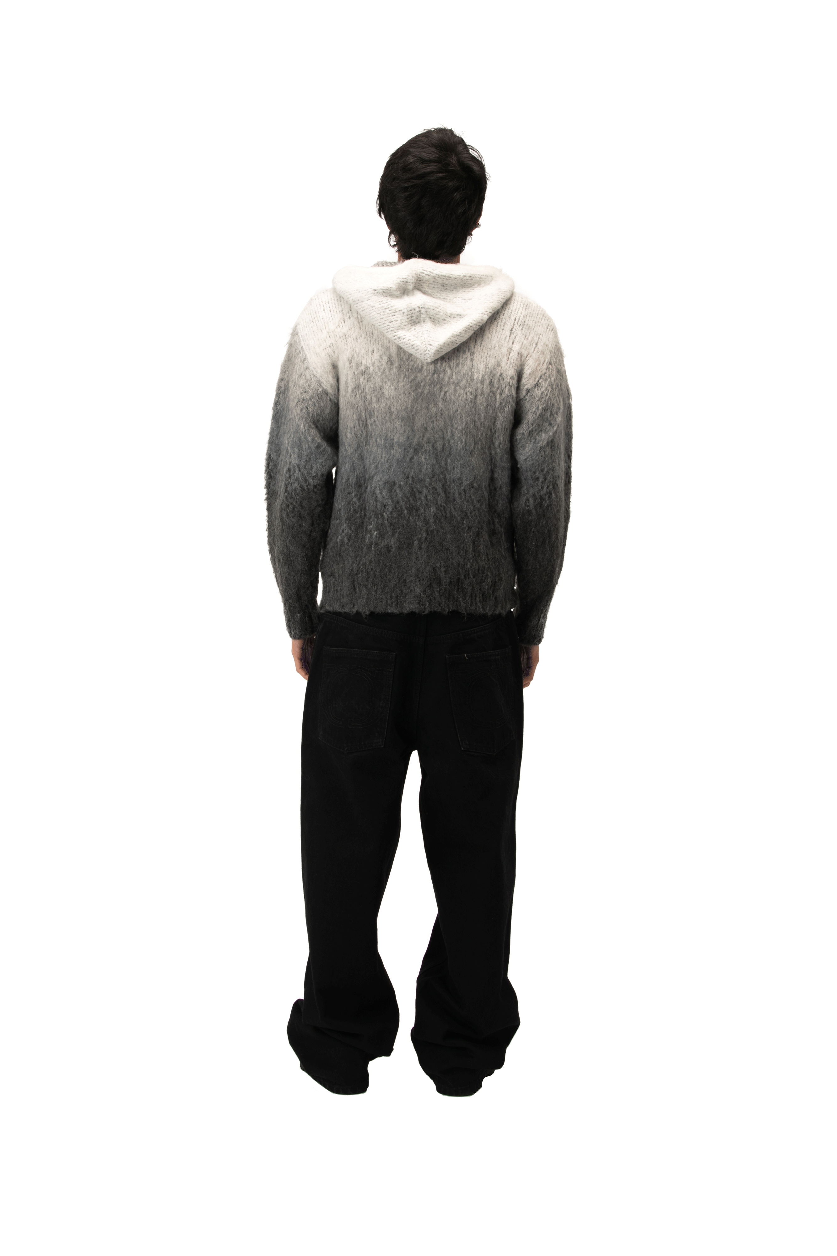 Knitted Gradient Hoodie