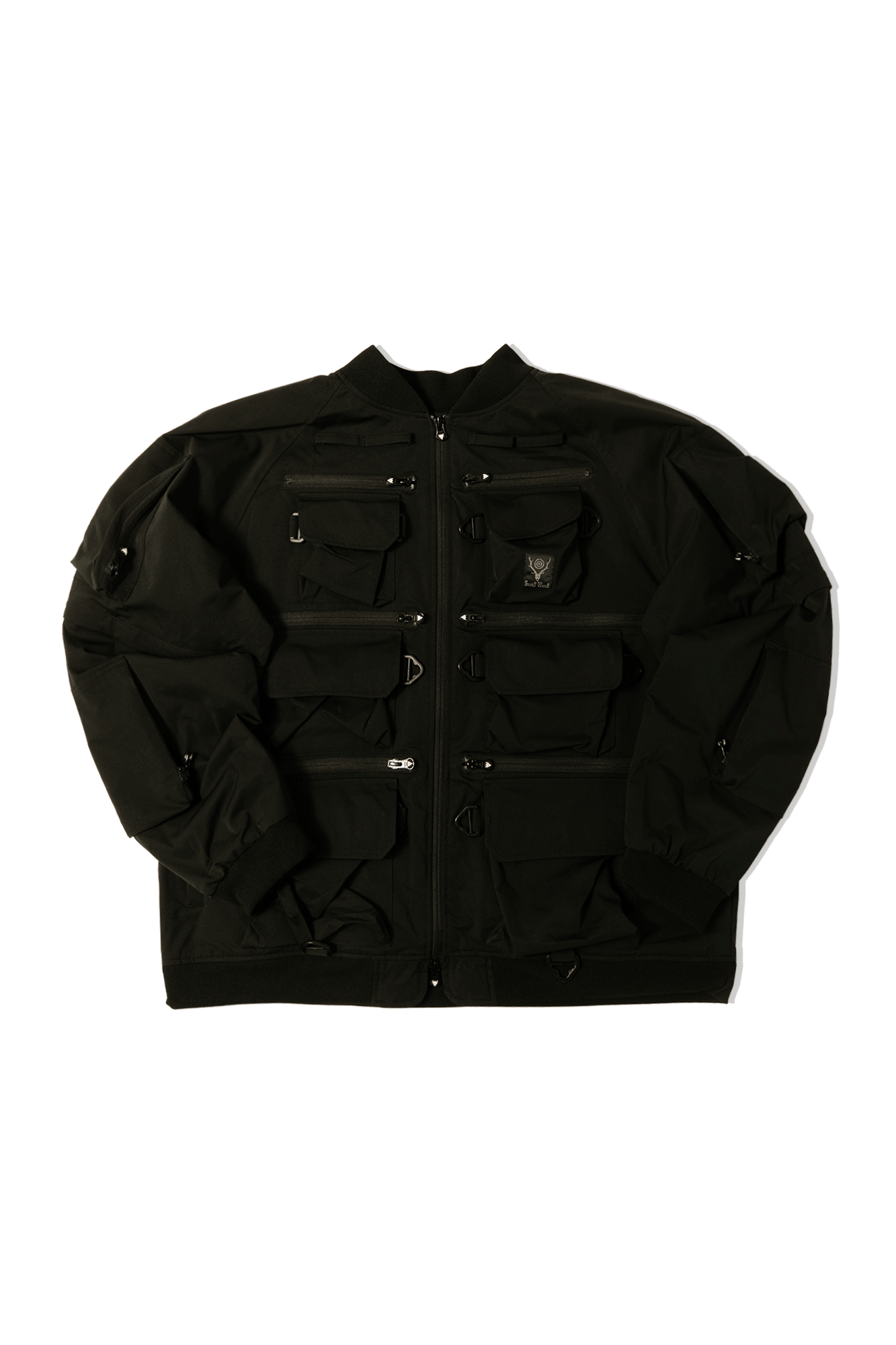 Twill Multi-Pocket Zipped 2Way Jacket