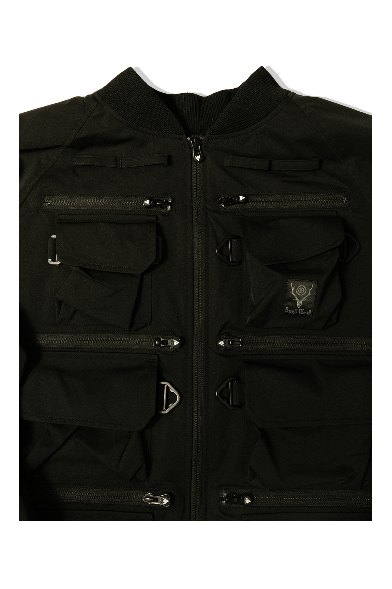 Twill Multi-Pocket Zipped 2Way Jacket