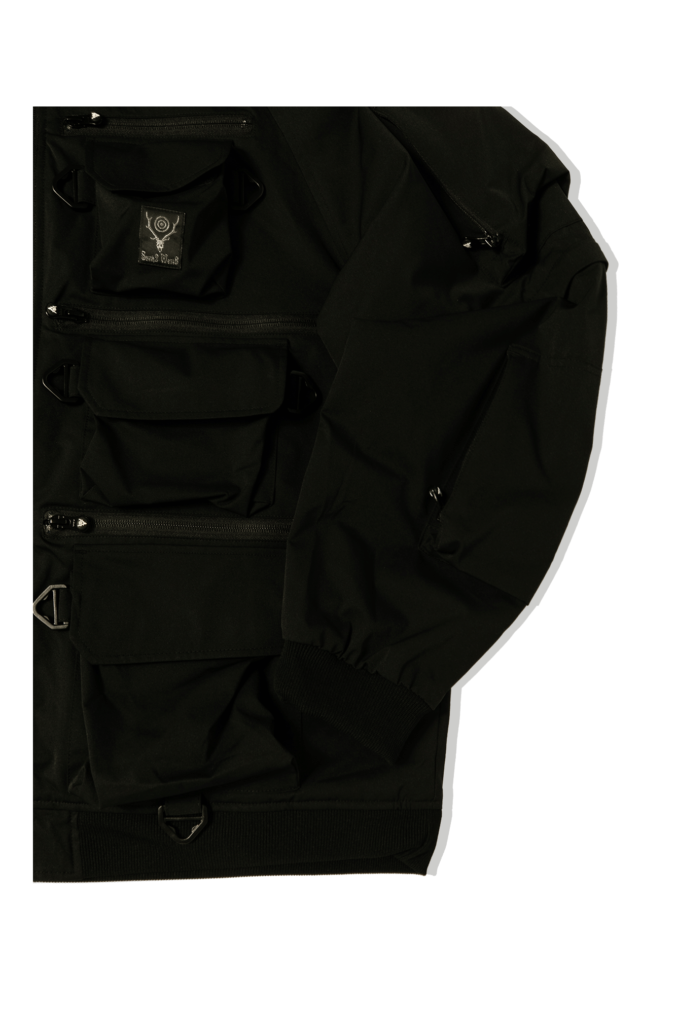 Twill Multi-Pocket Zipped 2Way Jacket